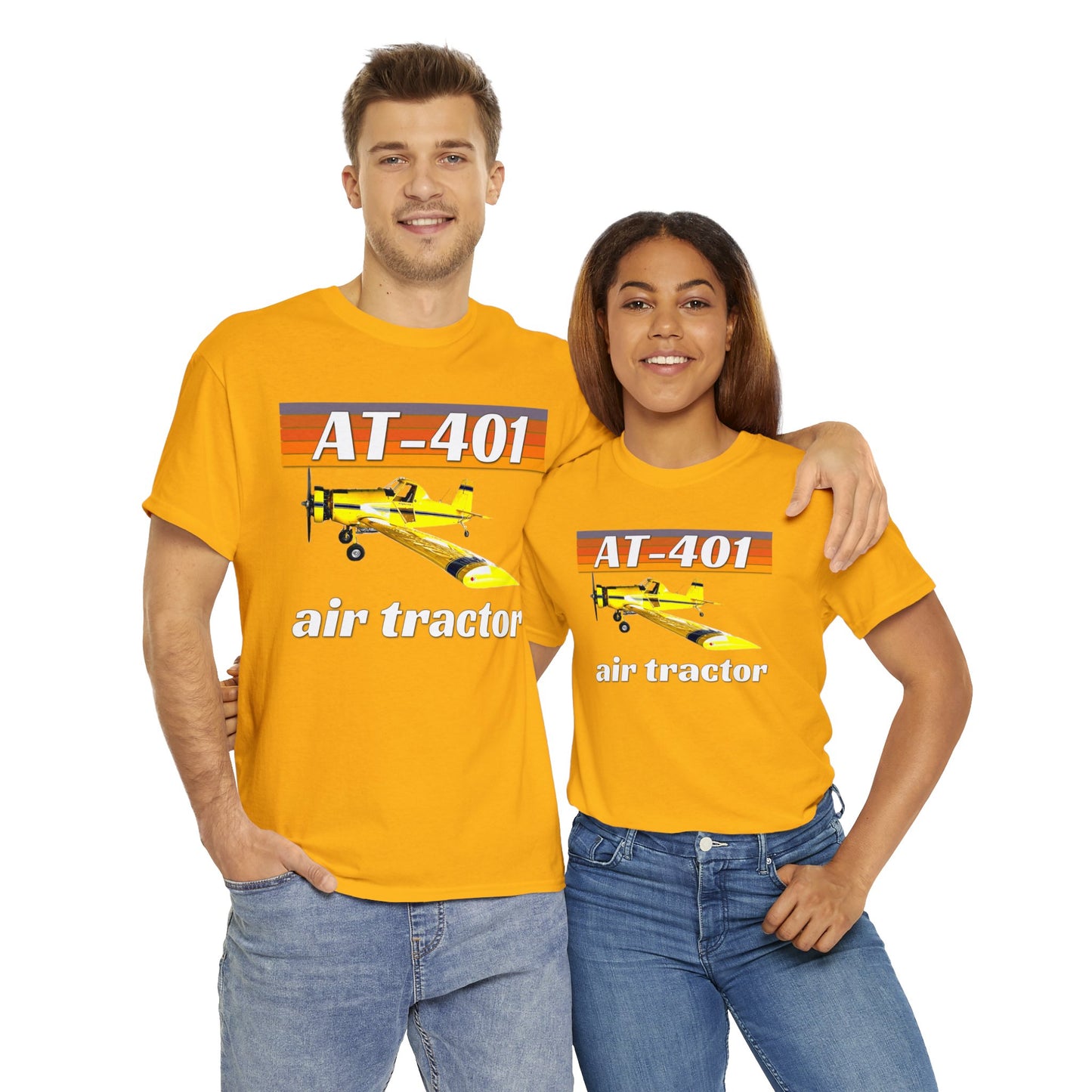 AT 401 Crop Duster Plane, Air Tractor Airplane, Farming Airplane Heavy Cotton Tee