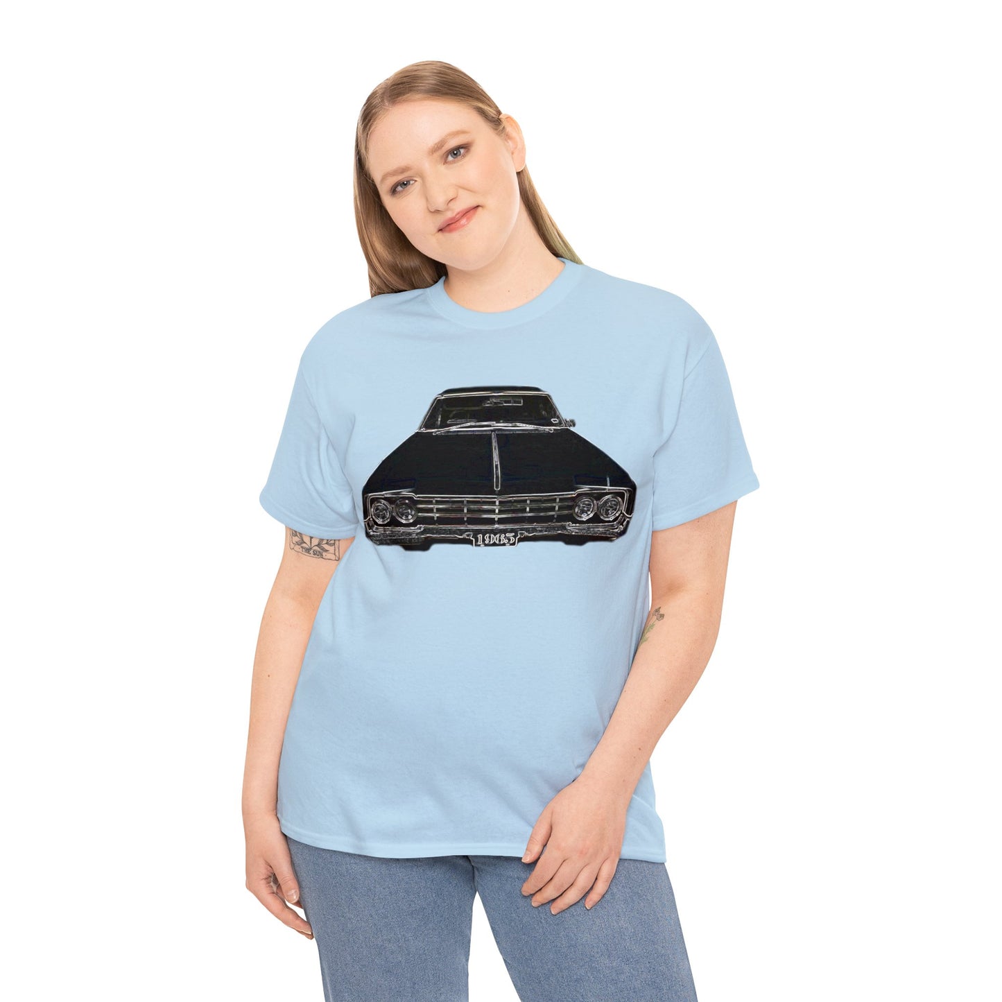 1965 Oldsmobile, Vintage Car, Retro Car Heavy Cotton Tee