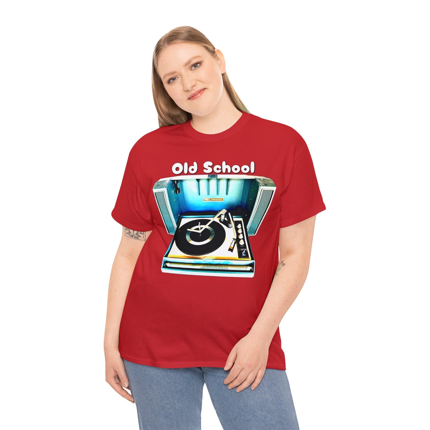 Vintage Record Player, Old School Stereo, Wildcat Portable Record Player Heavy Cotton Tee