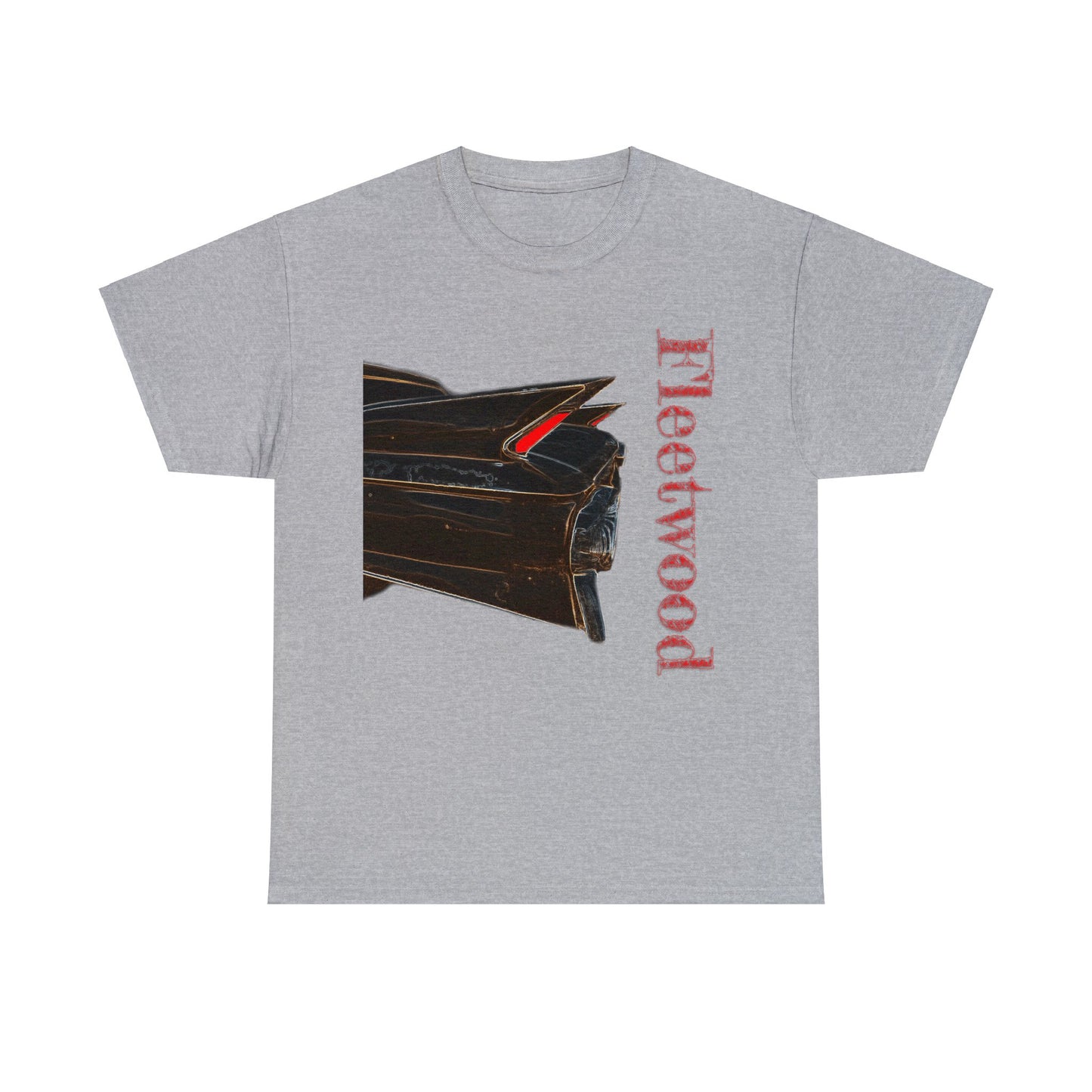 Caddy Fleetwood 1961 Vintage Tail Fins, Vintage American Car Heavy Cotton Tee