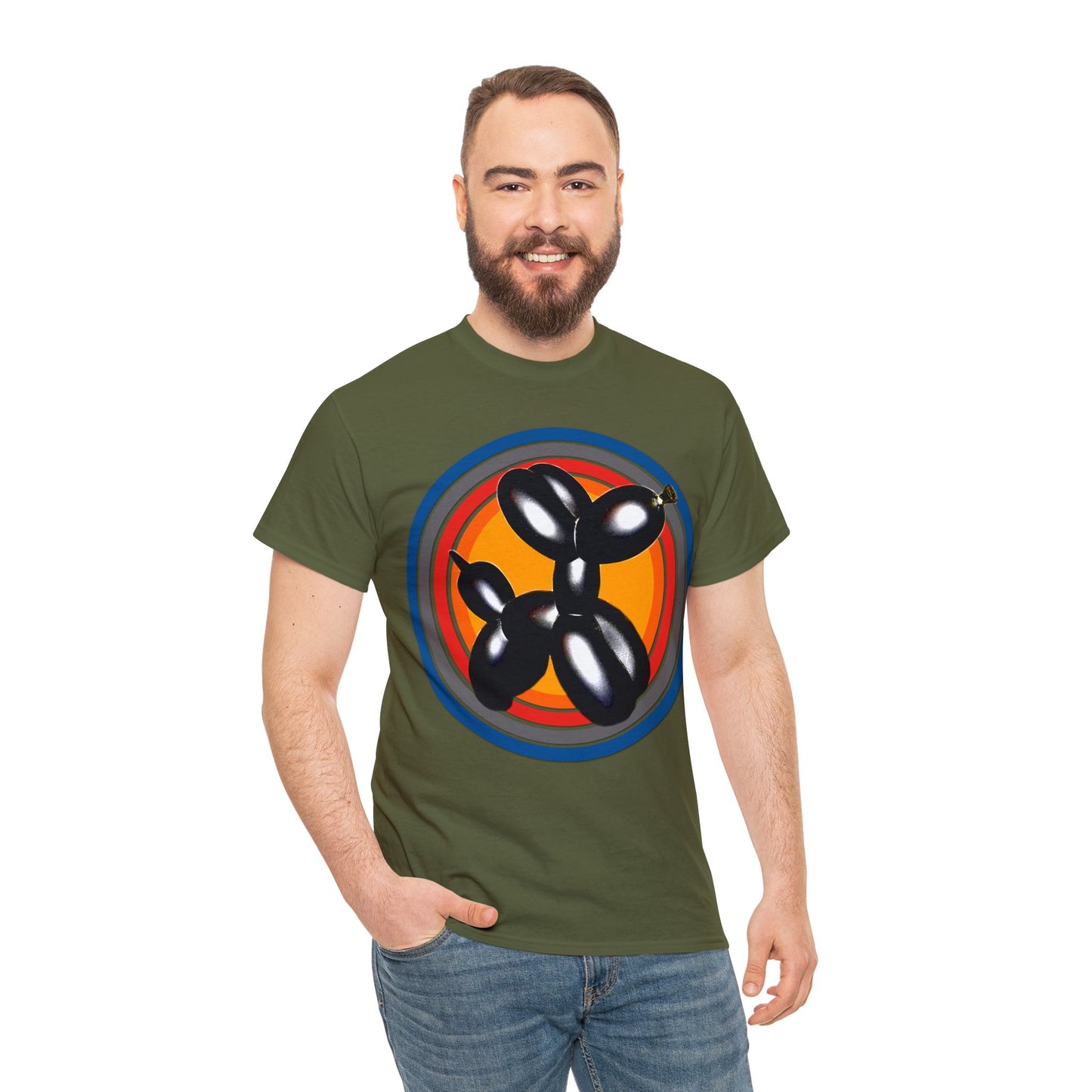 Balloon Animal Dog, Fun Balloon Dog, Circus Balloons Heavy Cotton Tee