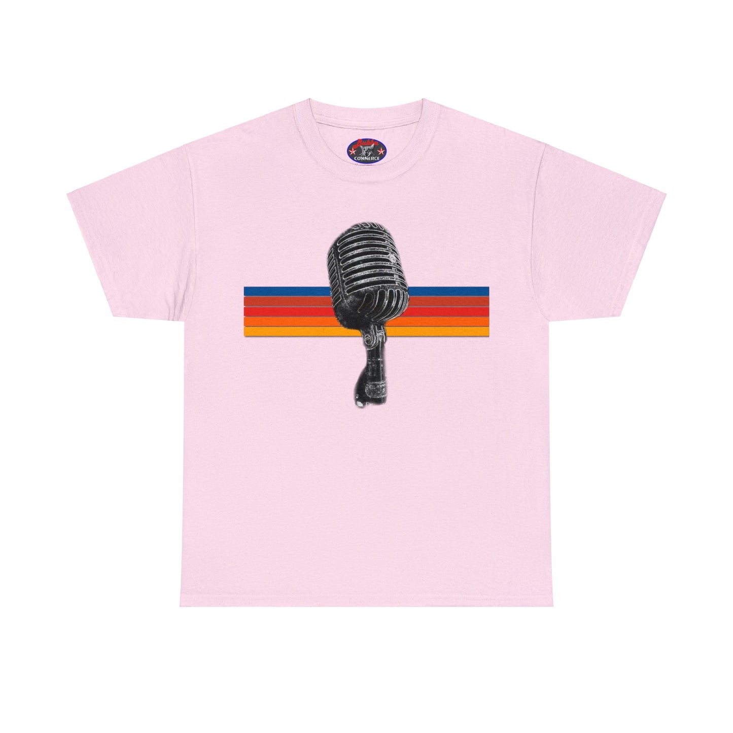 Vintage Retro Microphone, Shure 55s, Rock and Roll Microphone, Live Streamer Heavy Cotton Tee