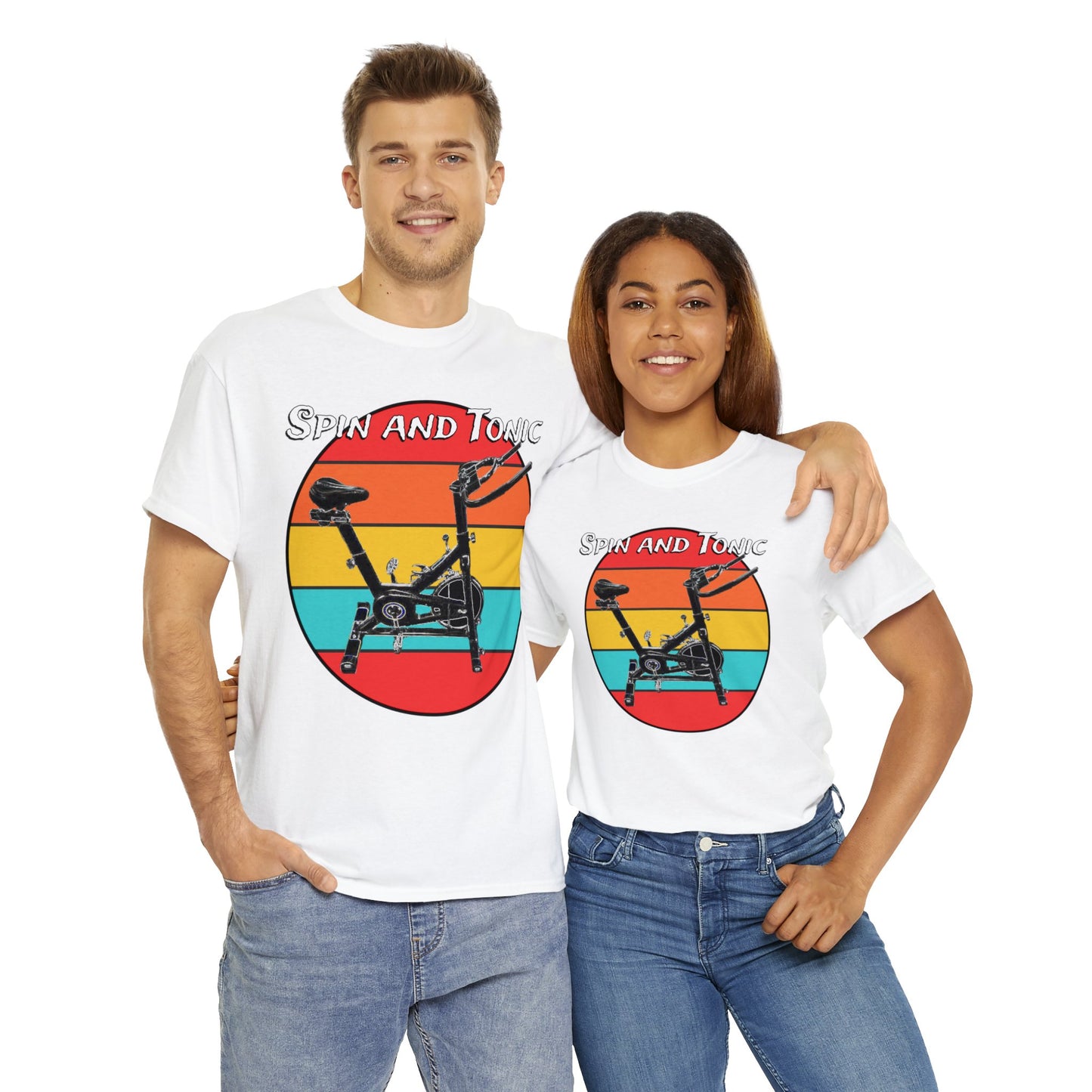 Spin Bike, Spin Class, Spinning, Stationary Bike, Indoor Cycling Heavy Cotton Tee