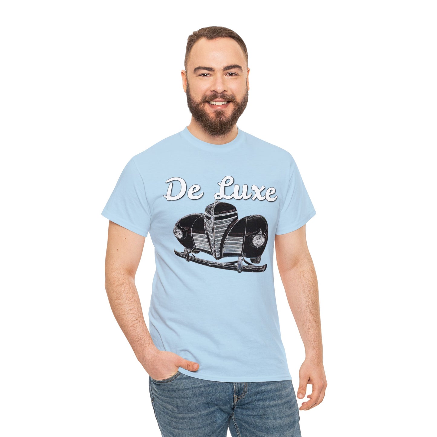 Plymouth Deluxe Business Coupe, Vintage Car, Retro American Automobile Heavy Cotton Tee