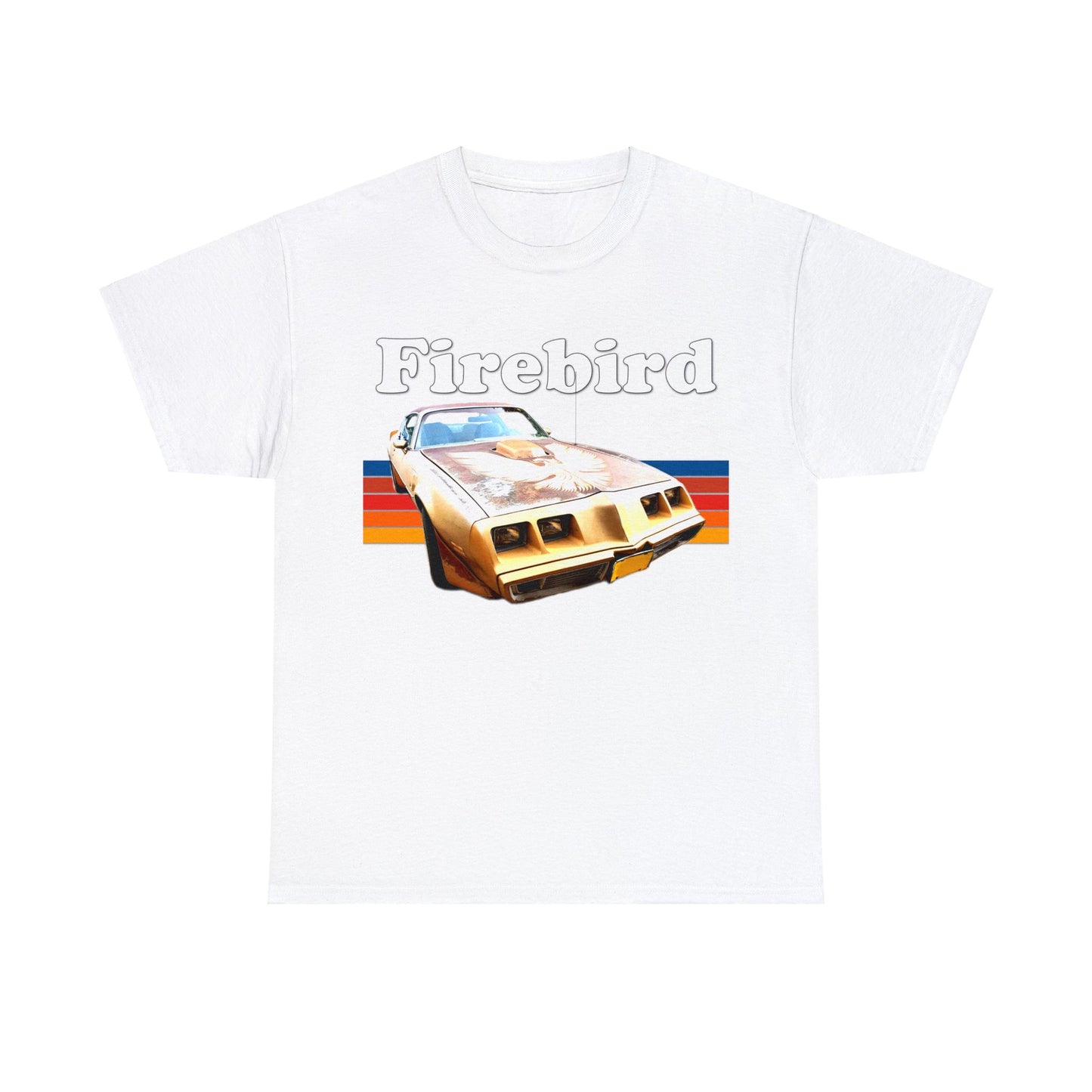 Vintage Firebird Car, Trans Am Car, Retro 1970s Car, Antique Fire Bird Heavy Cotton Tee
