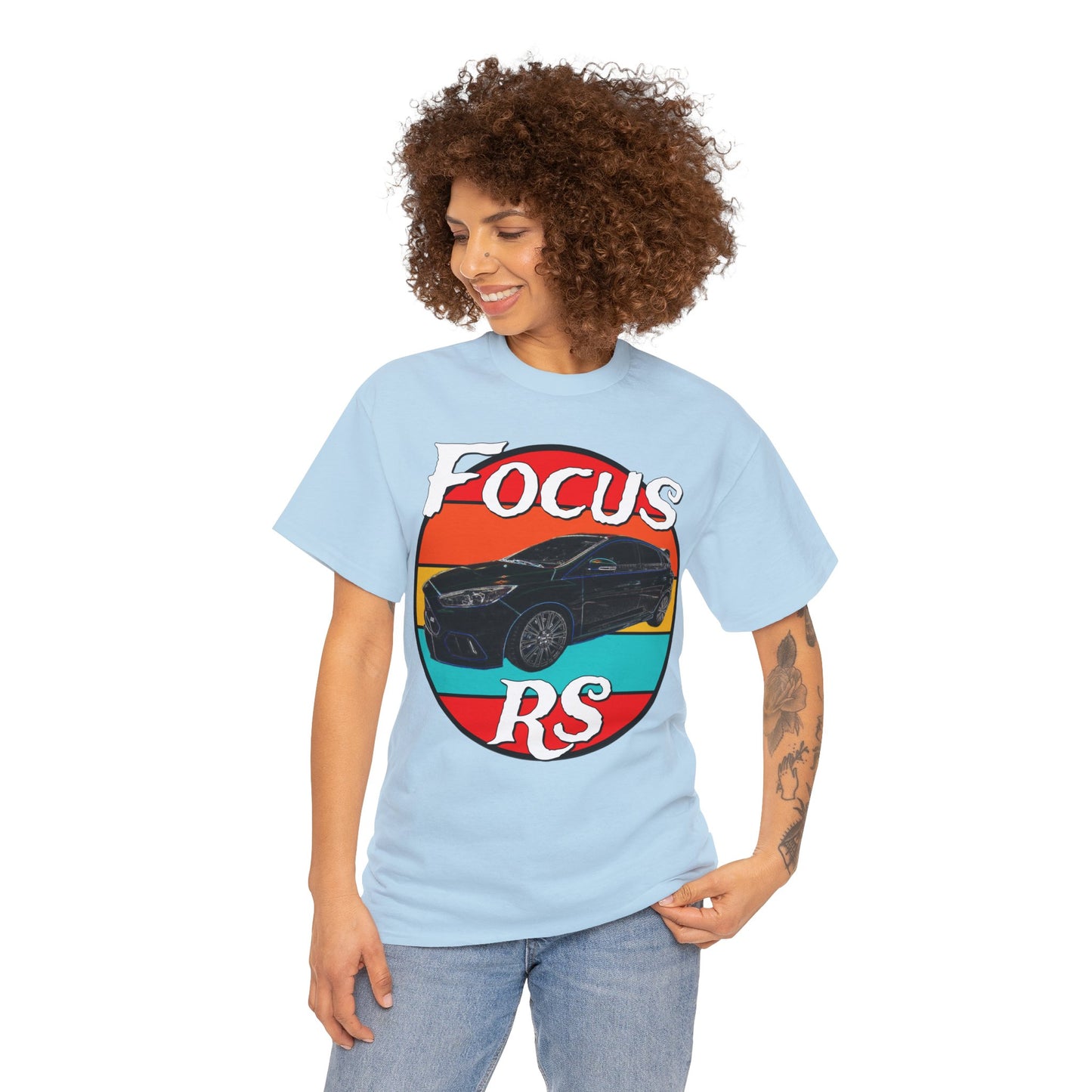 Focus RS Hot Hatch Turbo Charged Hatchback Sports Car Heavy Cotton Tee