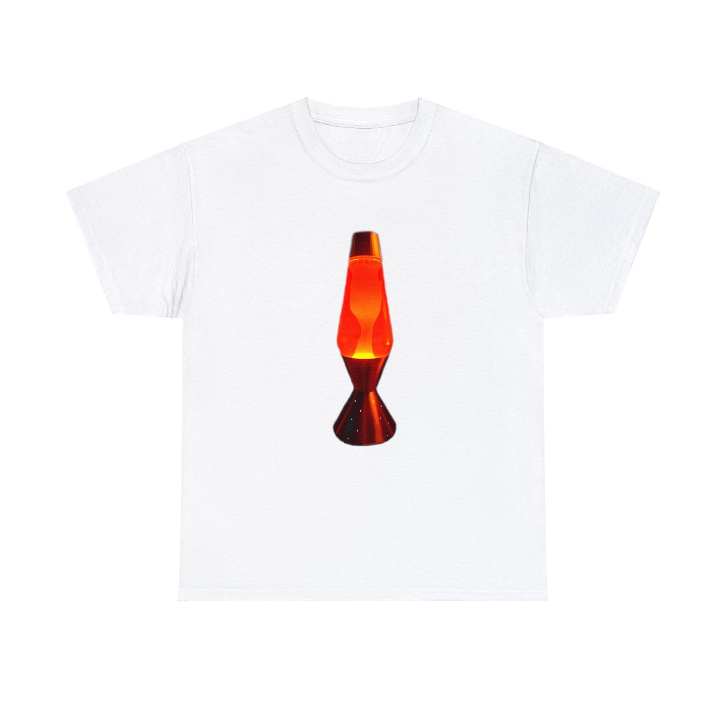 Orange Lava Lamp, Retro Lava Lamp, 1970s lighting Heavy Cotton Tee