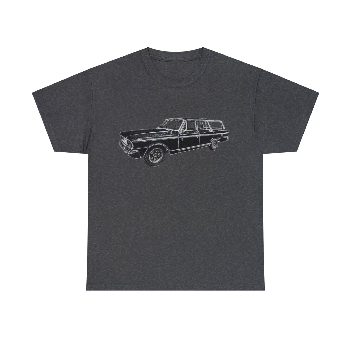 Vintage 1960s Station Wagon, Station Wagon, Family Car Heavy Cotton Tee