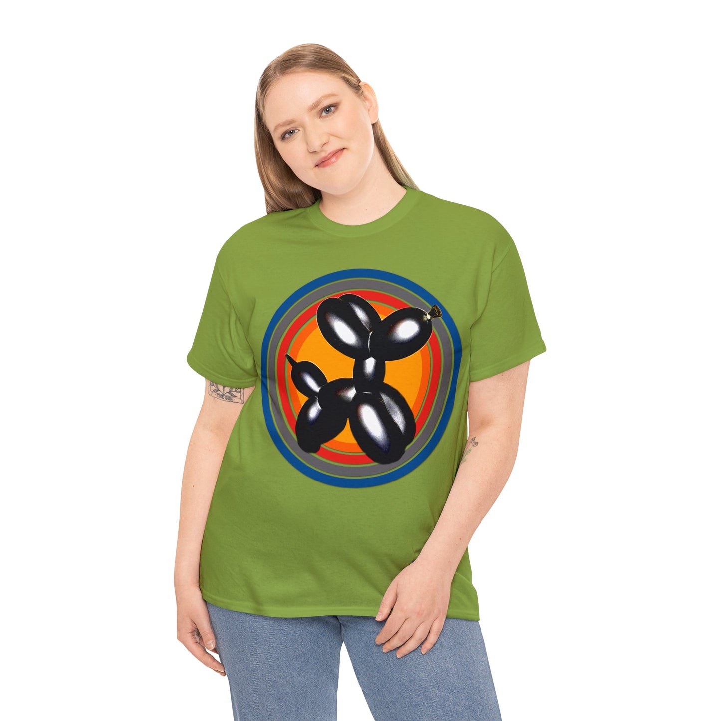Balloon Animal Dog, Fun Balloon Dog, Circus Balloons Heavy Cotton Tee