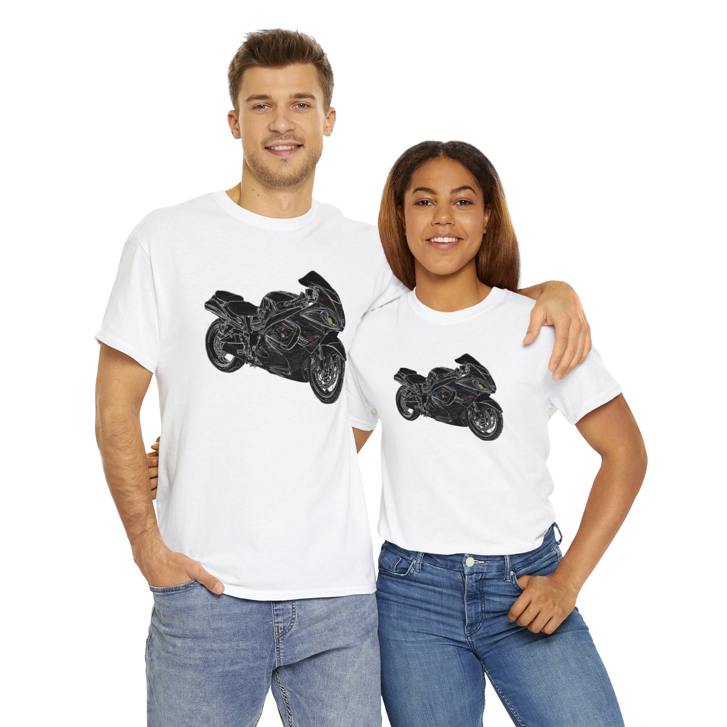 Hyabusa Motorcycle, Street Bike, Street Motorcycle Sport Bike Heavy Cotton Tee