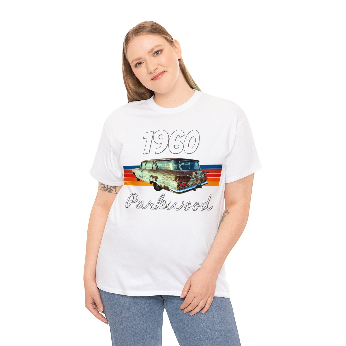 Vintage 1960 Parkwood Station Wagon, Station Wagon, Family Car Heavy Cotton Tee