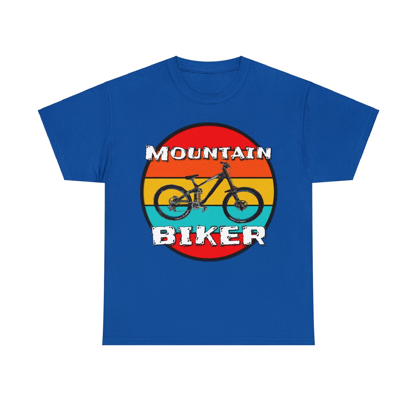 Mountain Bike, Mountain Biker, Full Suspension Moutain Bike Heavy Cotton Tee
