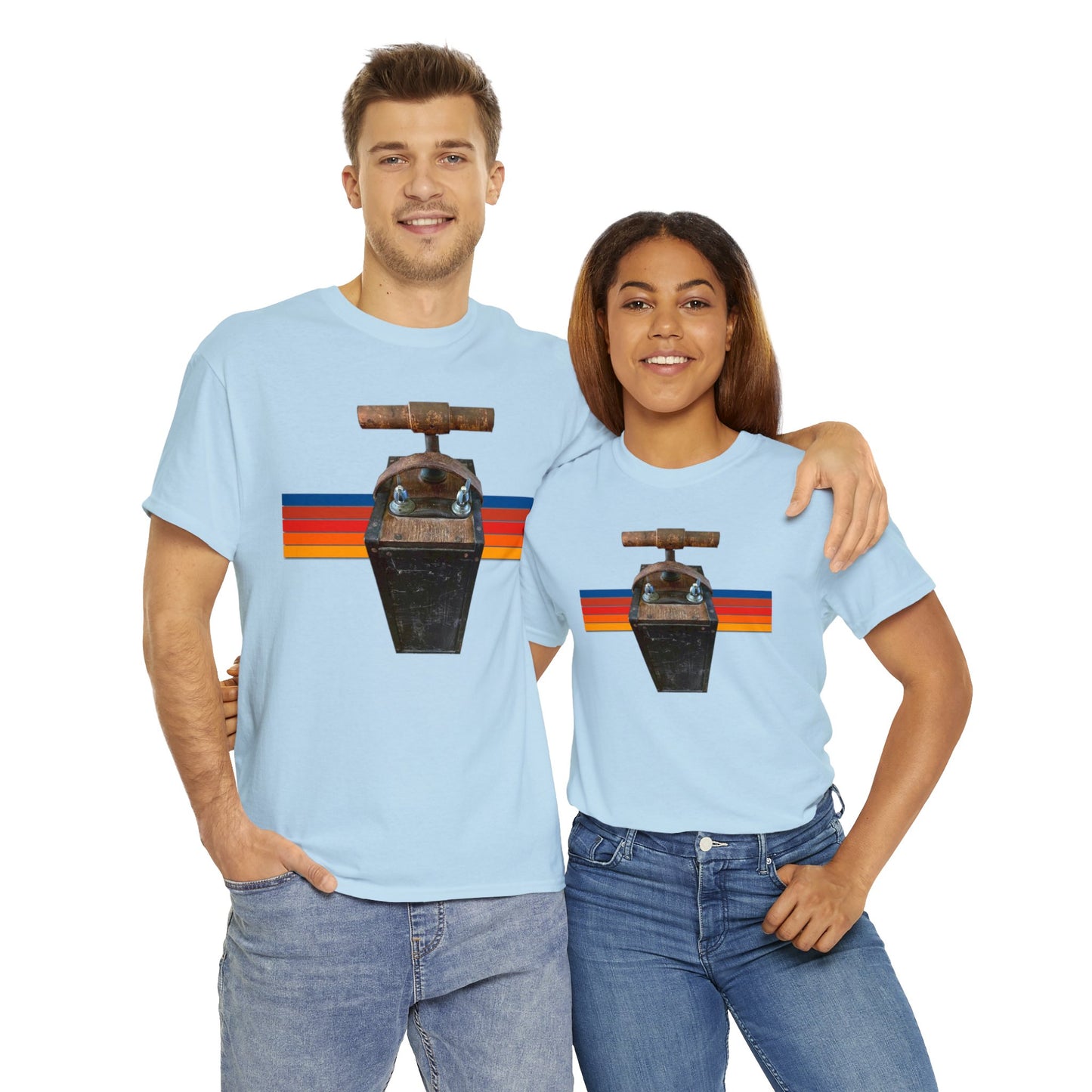 Vintage Mining Plunger Dynamite Detonator, Retro Miners Explosive Device Heavy Cotton Tee