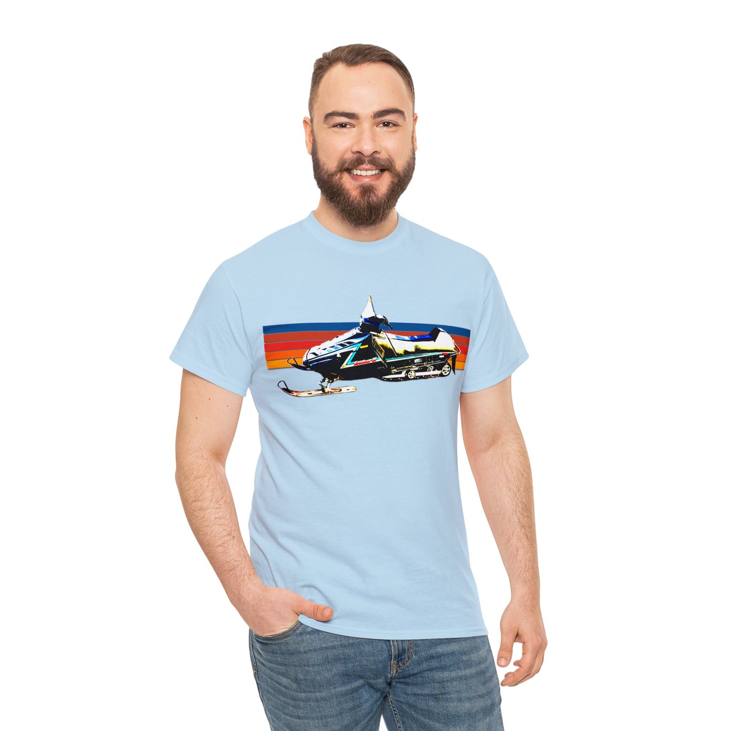 Vintage Exciter 2 Snowmobile, 1990s Snow Mobile, Snow Machine Heavy Cotton Tee