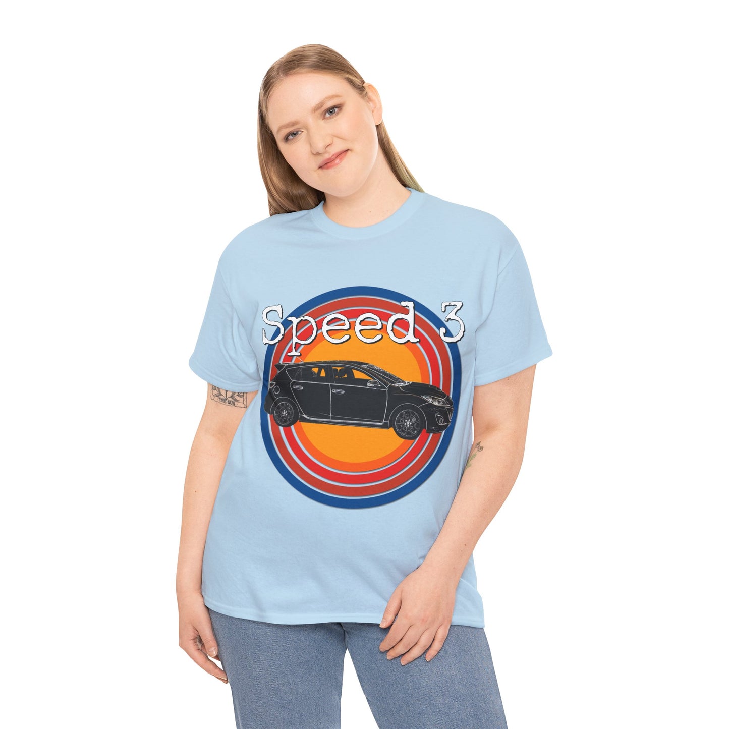 Speed 3 Hot Hatch Turbo Charged Car Subie Heavy Cotton Tee