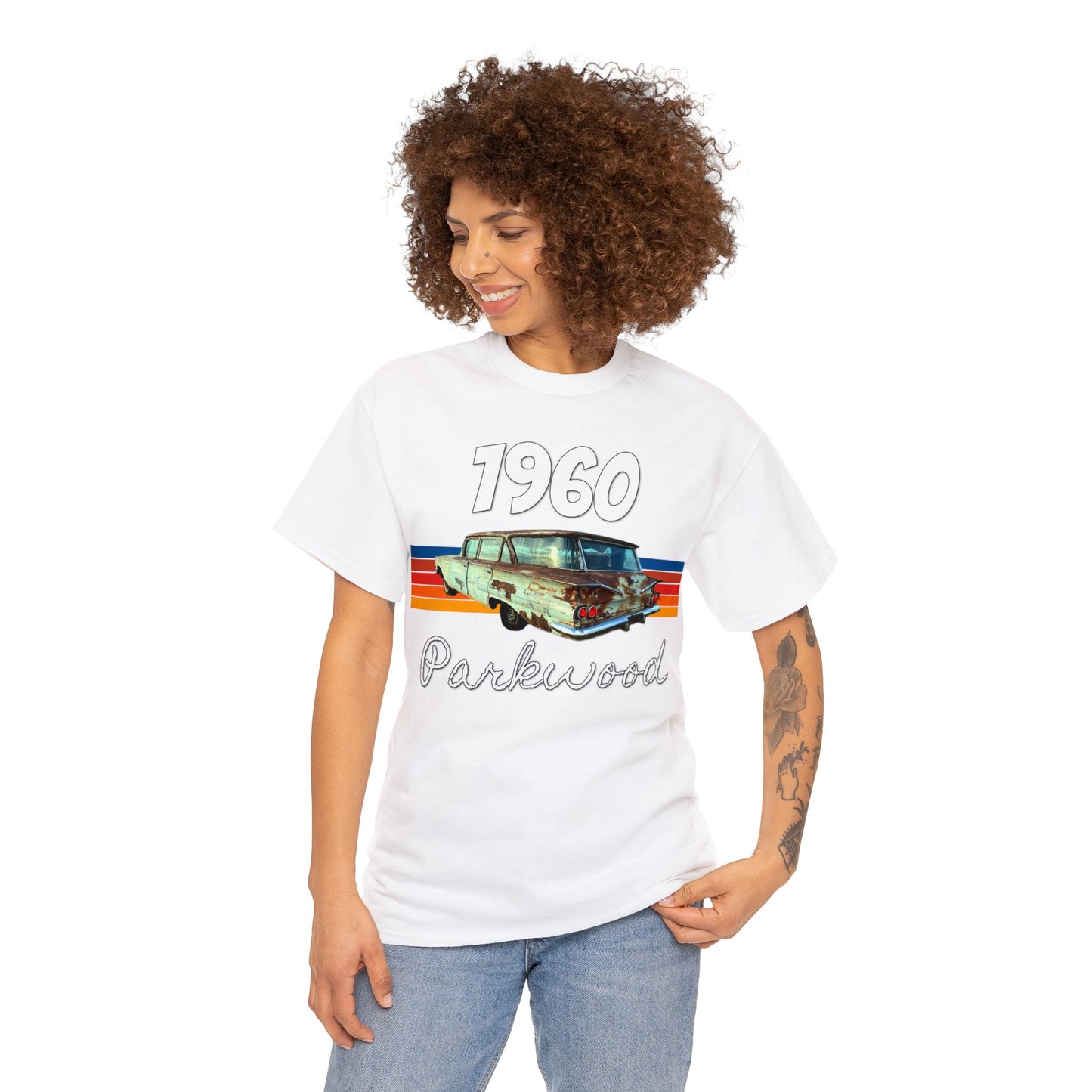 Vintage 1960 Parkwood Station Wagon, Station Wagon, Family Car Heavy Cotton Tee