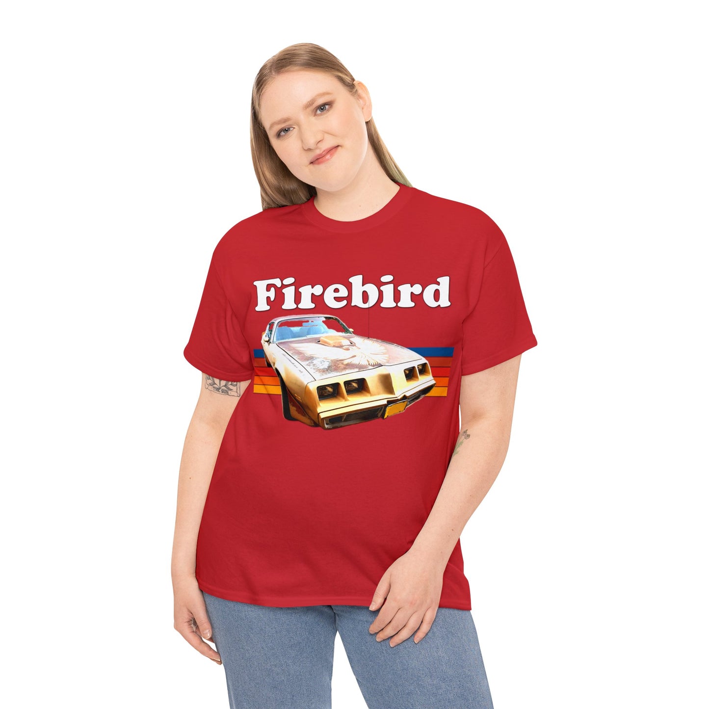 Vintage Firebird Car, Trans Am Car, Retro 1970s Car, Antique Fire Bird Heavy Cotton Tee