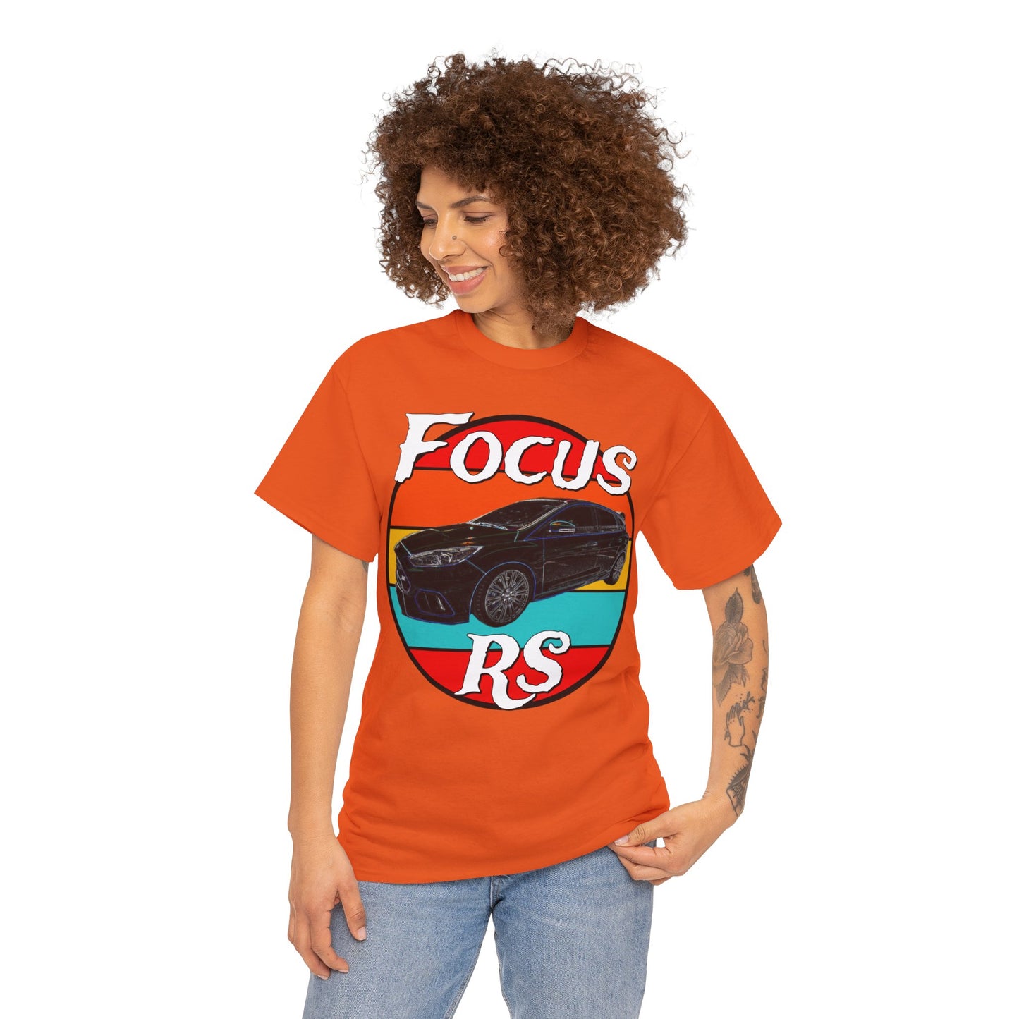 Focus RS Hot Hatch Turbo Charged Hatchback Sports Car Heavy Cotton Tee