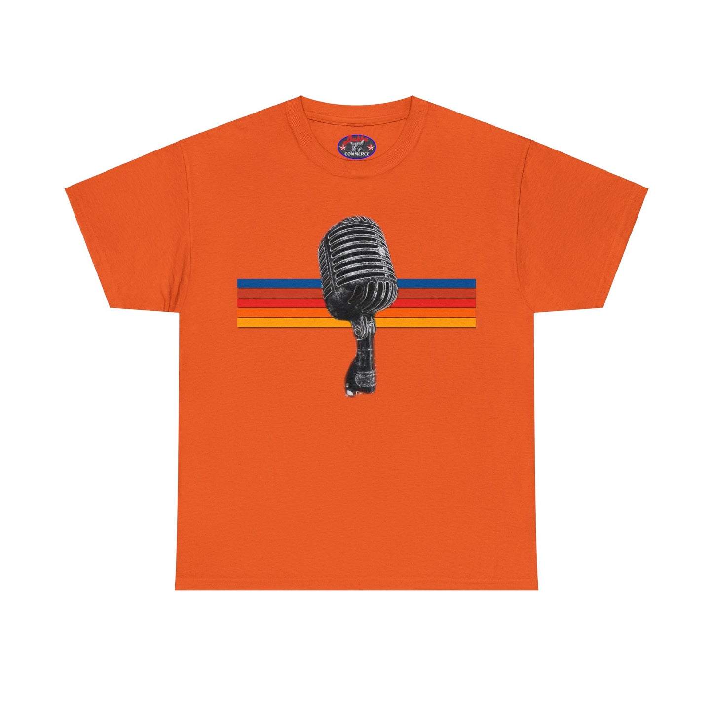 Vintage Retro Microphone, Shure 55s, Rock and Roll Microphone, Live Streamer Heavy Cotton Tee