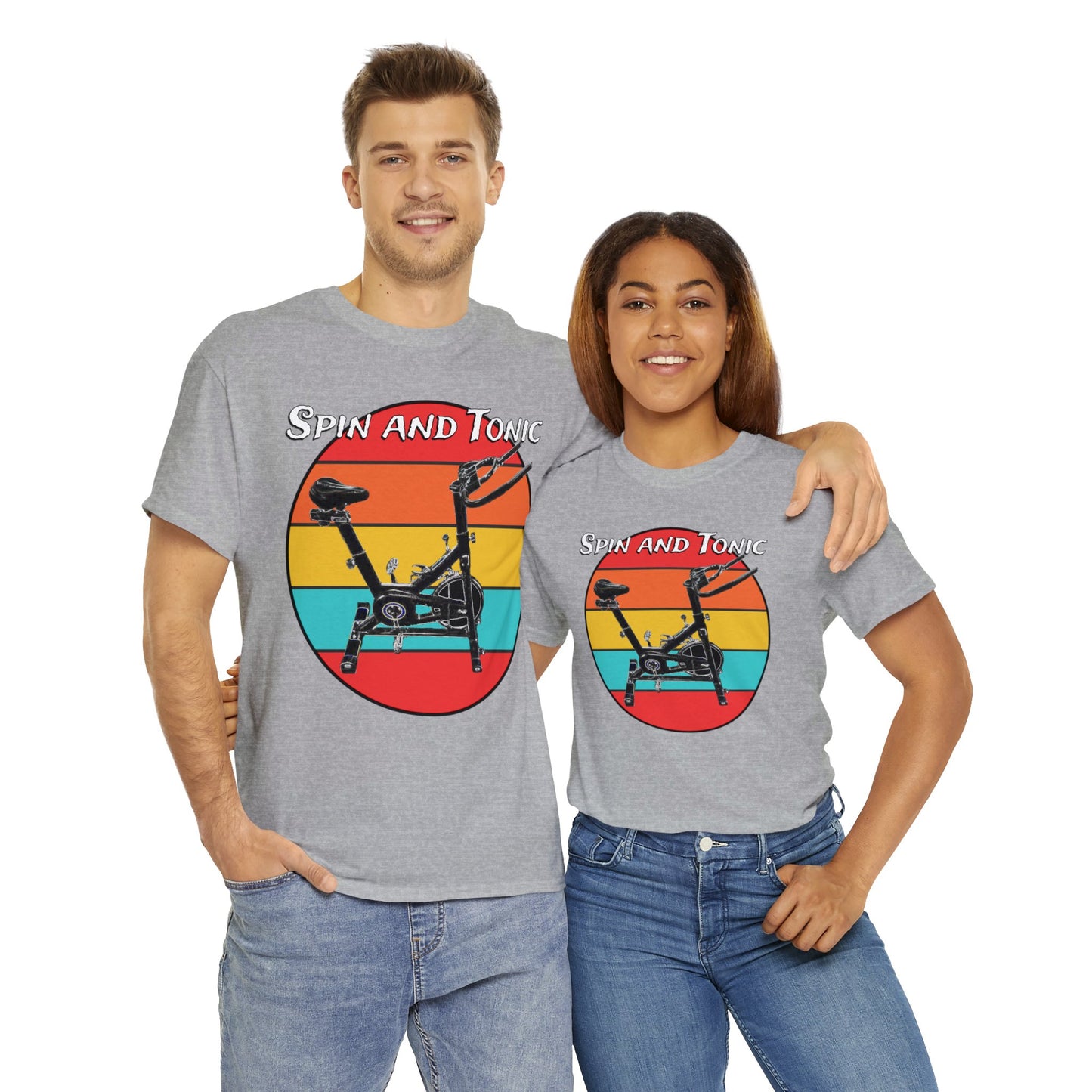 Spin Bike, Spin Class, Spinning, Stationary Bike, Indoor Cycling Heavy Cotton Tee