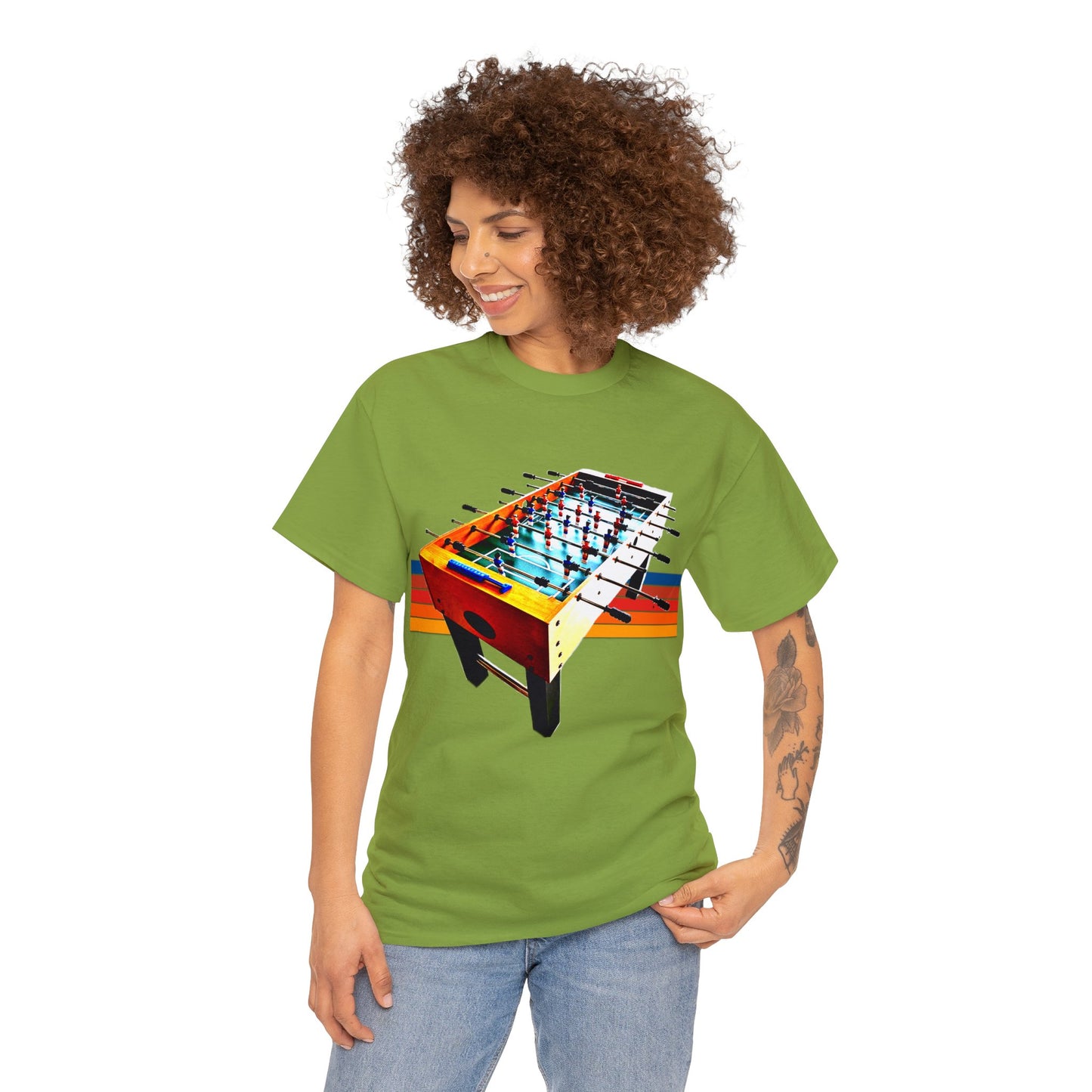 Table Soccer, Soccer Toy Game, Foos, Ball Soccer, Table Football Heavy Cotton Tee