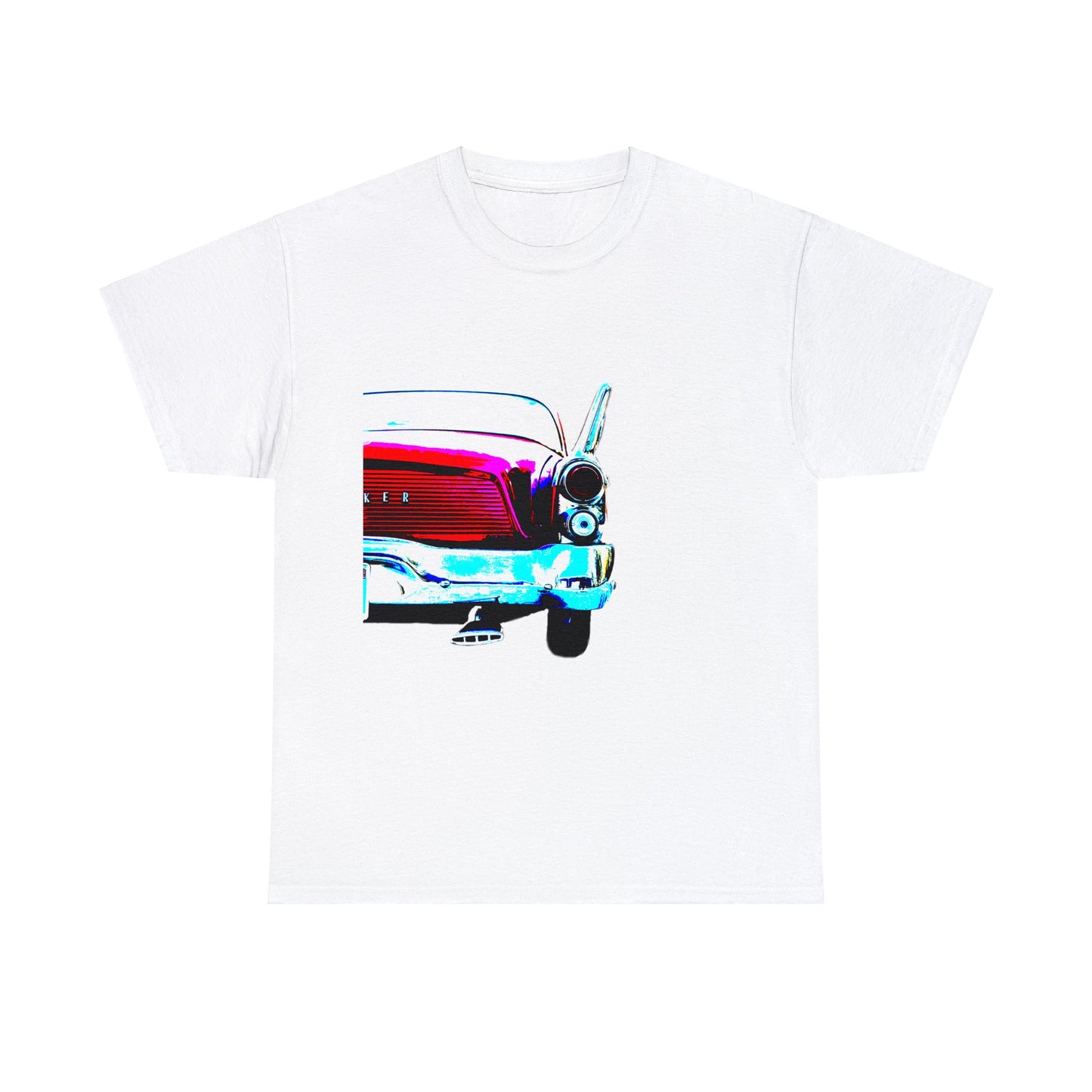 Vintage Studebaker Car, Retro Hawk Car With Tail Fins Heavy Cotton Tee