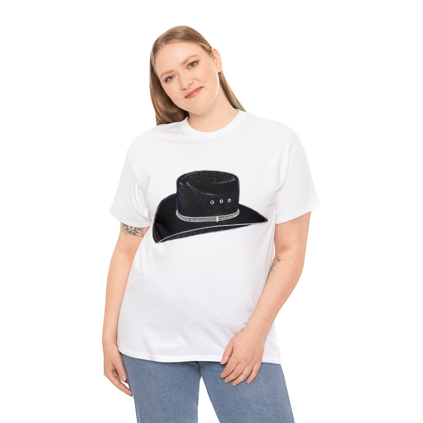 Vintage Retro Cowboy Cowgirl Hat Stetson Heavy Cotton Tee