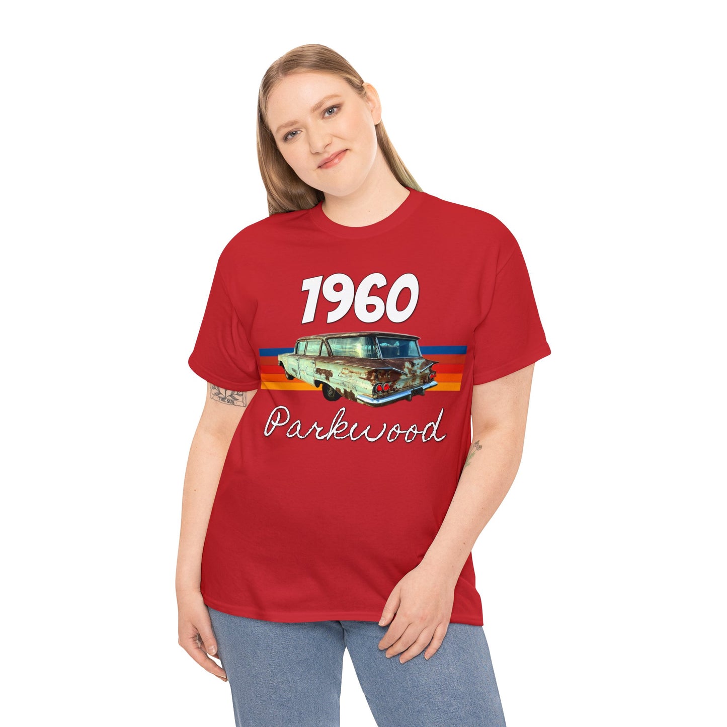 Vintage 1960 Parkwood Station Wagon, Station Wagon, Family Car Heavy Cotton Tee