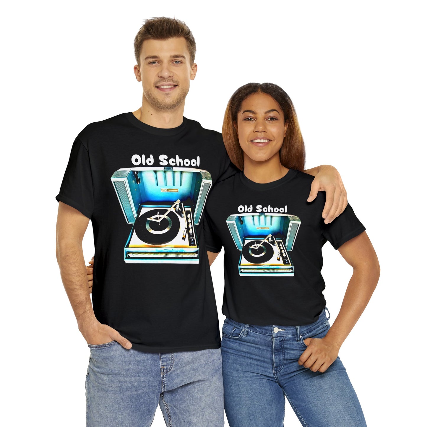 Vintage Record Player, Old School Stereo, Wildcat Portable Record Player Heavy Cotton Tee