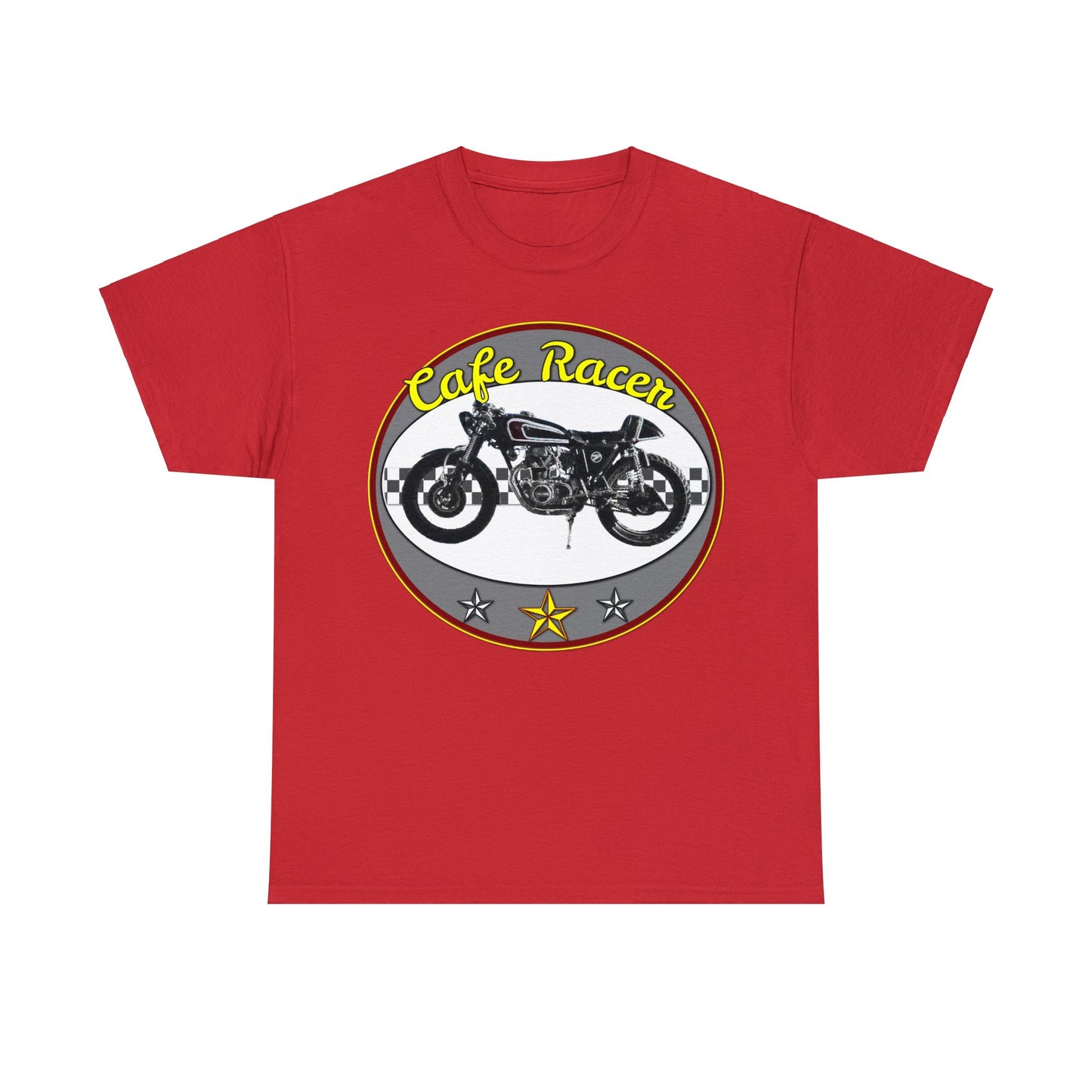 Cafe Racer Motorcycle, Street Bike, Street Motorcycle Heavy Cotton Tee