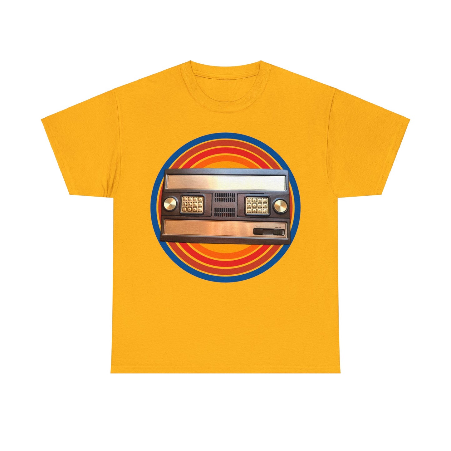 Vintage 1980's Video Game Console, Retro Home Video Game Heavy Cotton Tee