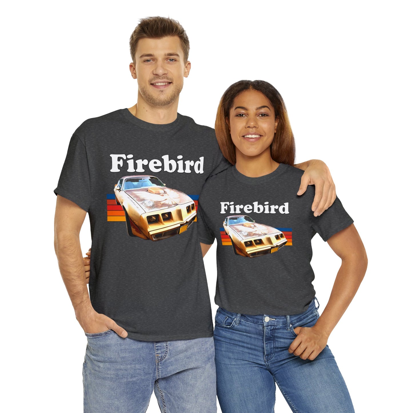 Vintage Firebird Car, Trans Am Car, Retro 1970s Car, Antique Fire Bird Heavy Cotton Tee