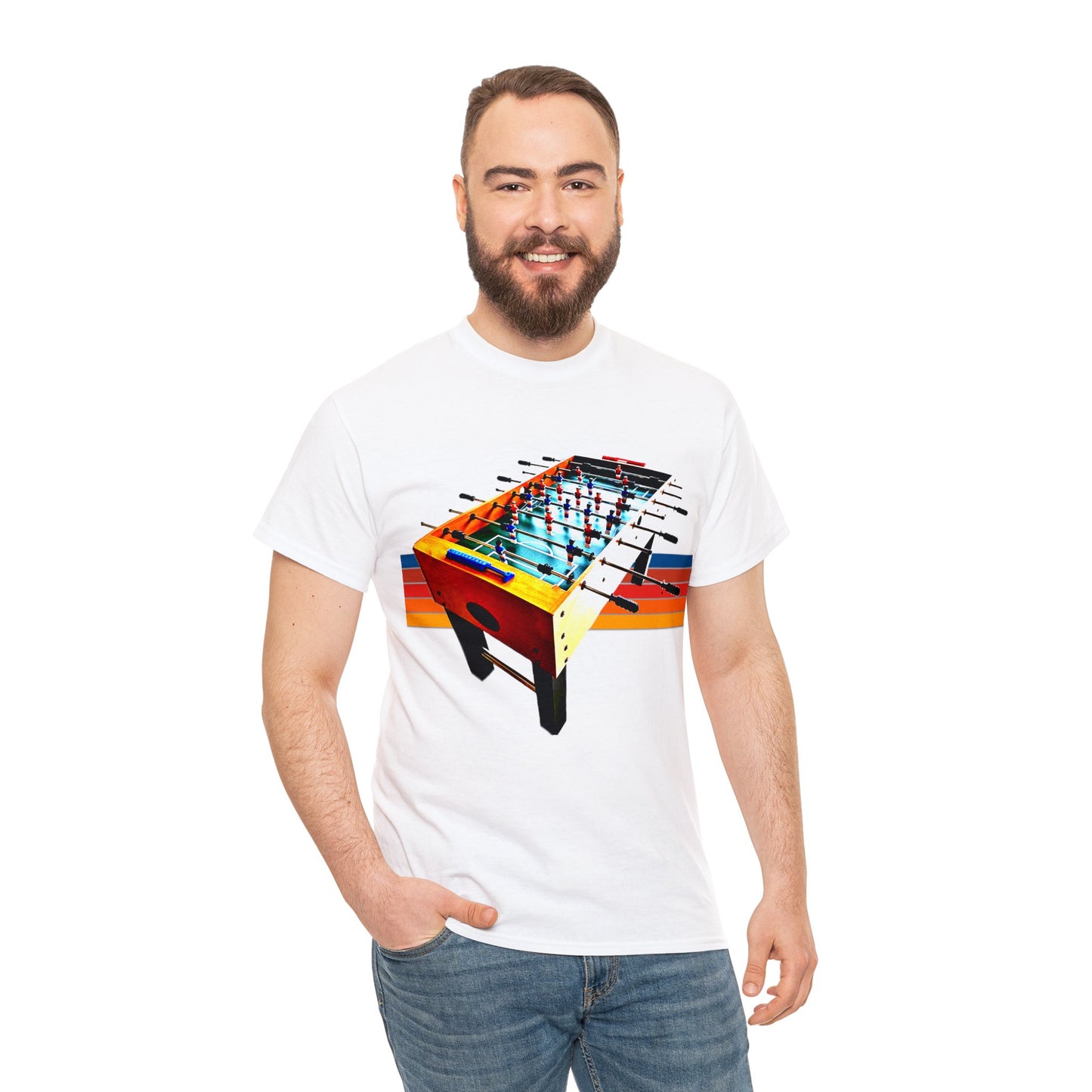 Table Soccer, Soccer Toy Game, Foos, Ball Soccer, Table Football Heavy Cotton Tee