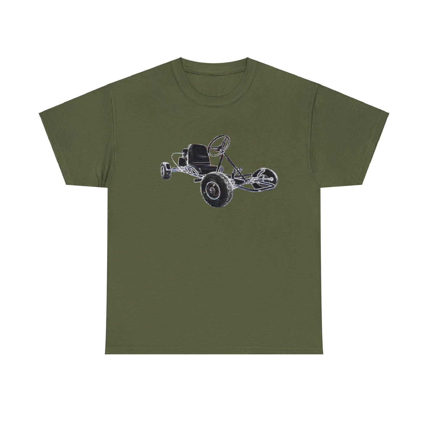 Vintage Go Cart, Manco Go Kart, Retro Carting, Karting Heavy Cotton Tee