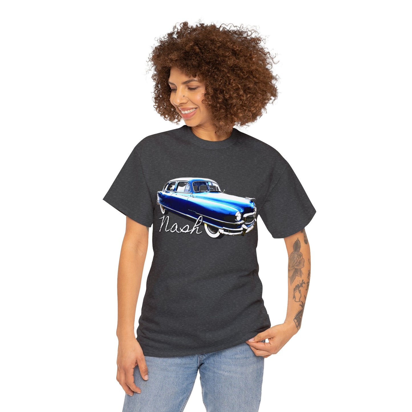 Nash Car, Vintage Car, Retro American Car, Mercury Heavy Cotton Tee