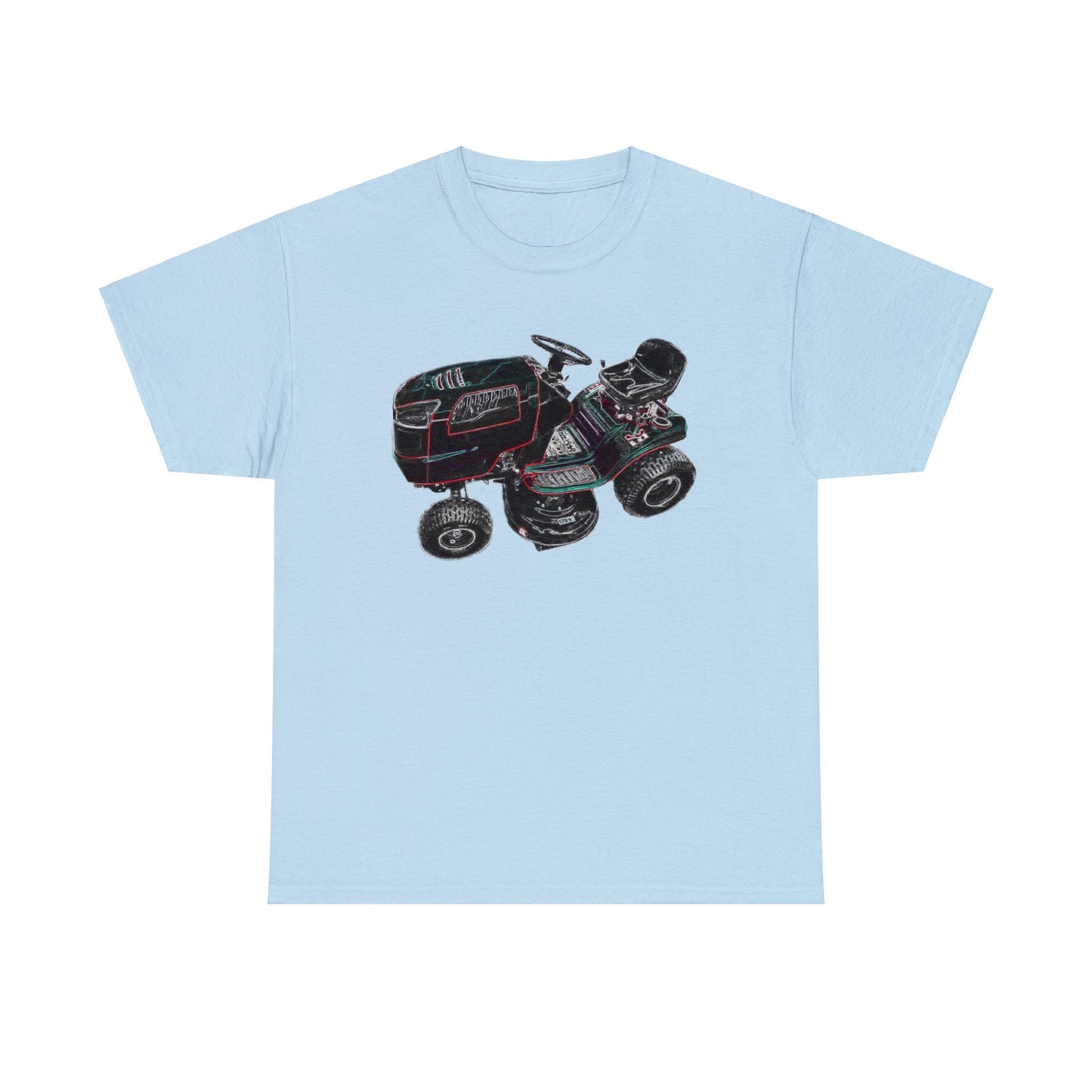 Vintage Riding Lawn Mower, Lawn Mowing Tractor, Ride On Mower Heavy Cotton Tee