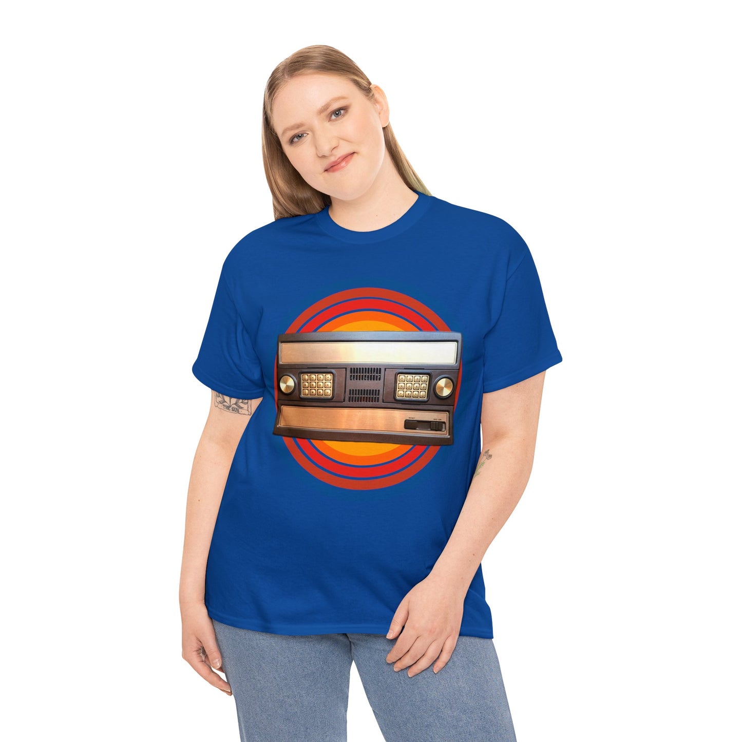 Vintage 1980's Video Game Console, Retro Home Video Game Heavy Cotton Tee
