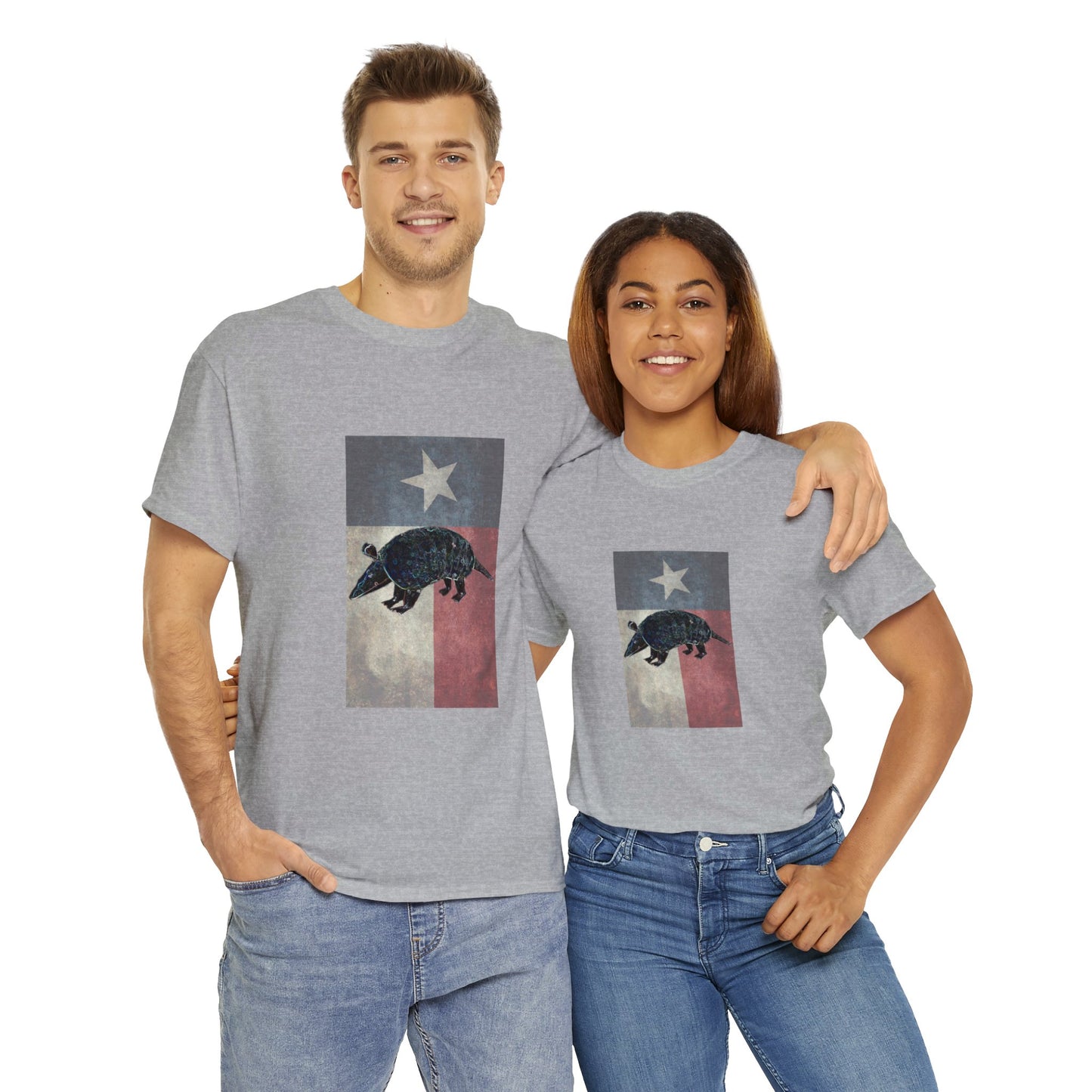 Vintage Texas Flag Armadillo Heavy Cotton Tee