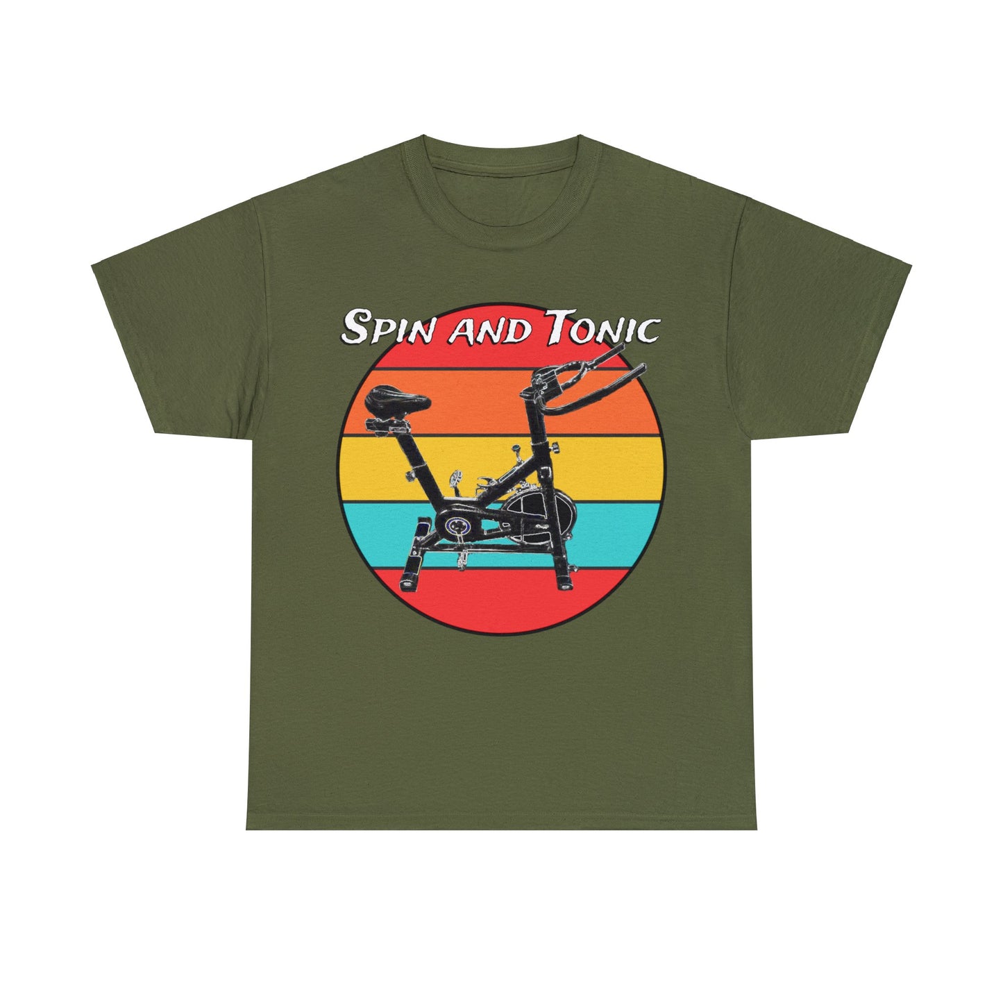 Spin Bike, Spin Class, Spinning, Stationary Bike, Indoor Cycling Heavy Cotton Tee
