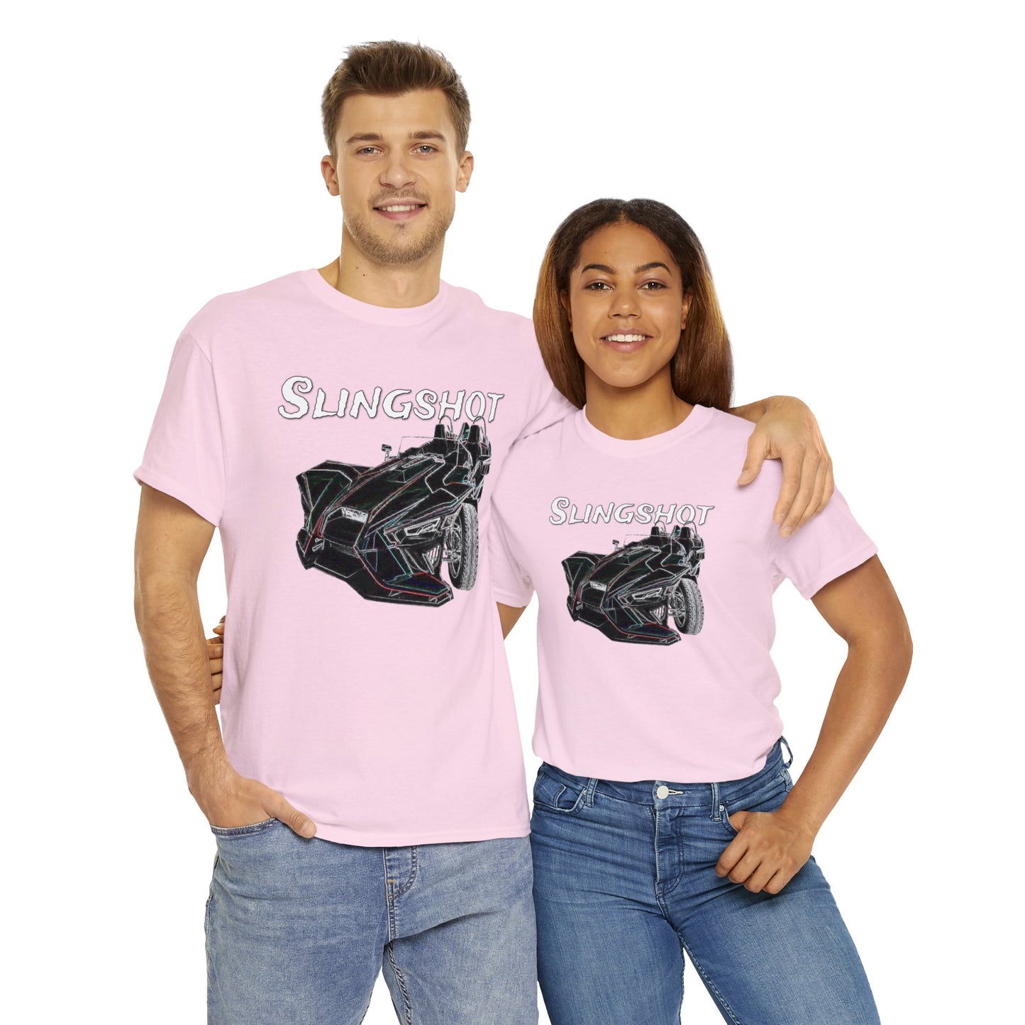 Sling Shot Three Wheel Car, Slingshot Convertible Heavy Cotton Tee