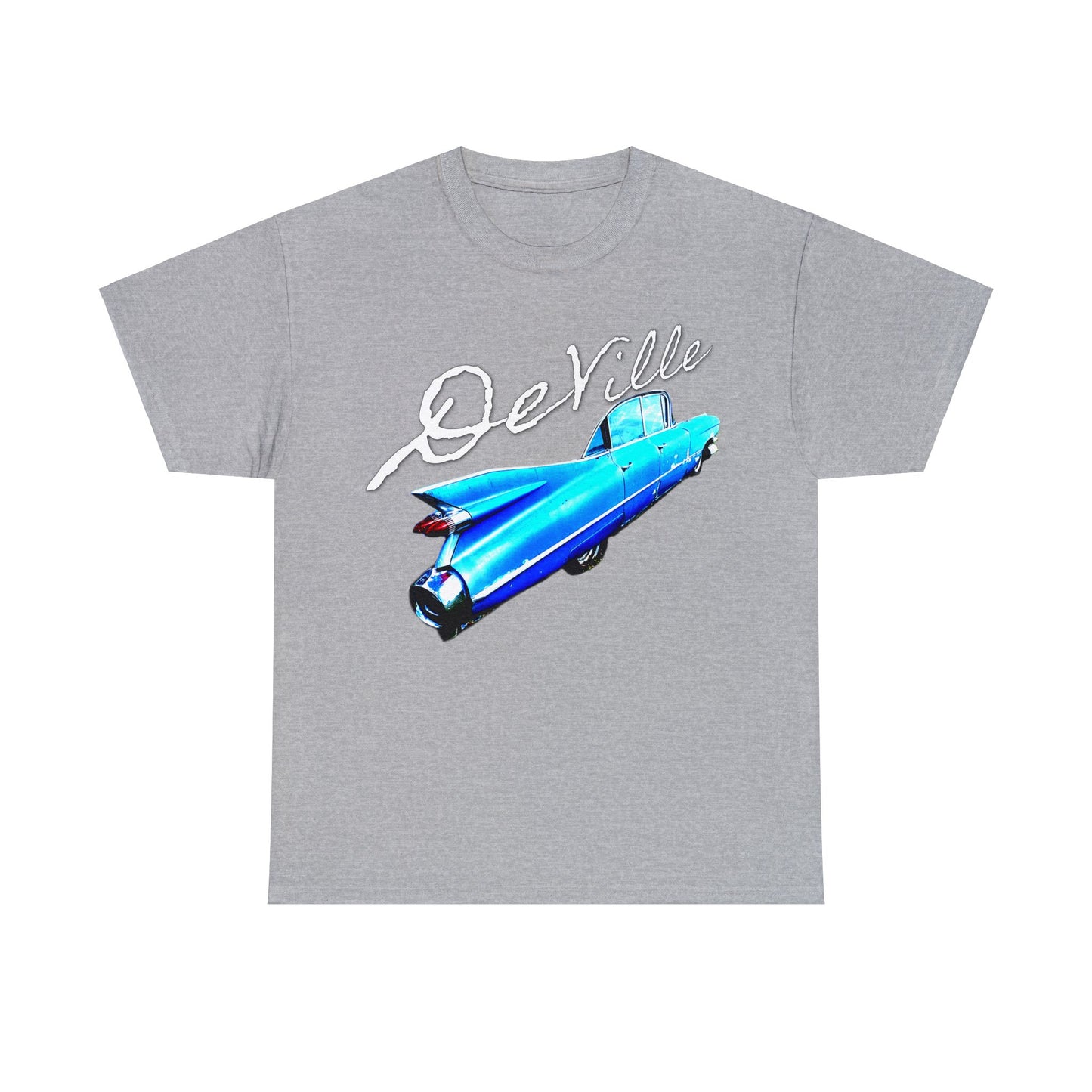 Deville Car, Antique American Car, Retro American Car, Caddy Heavy Cotton Tee