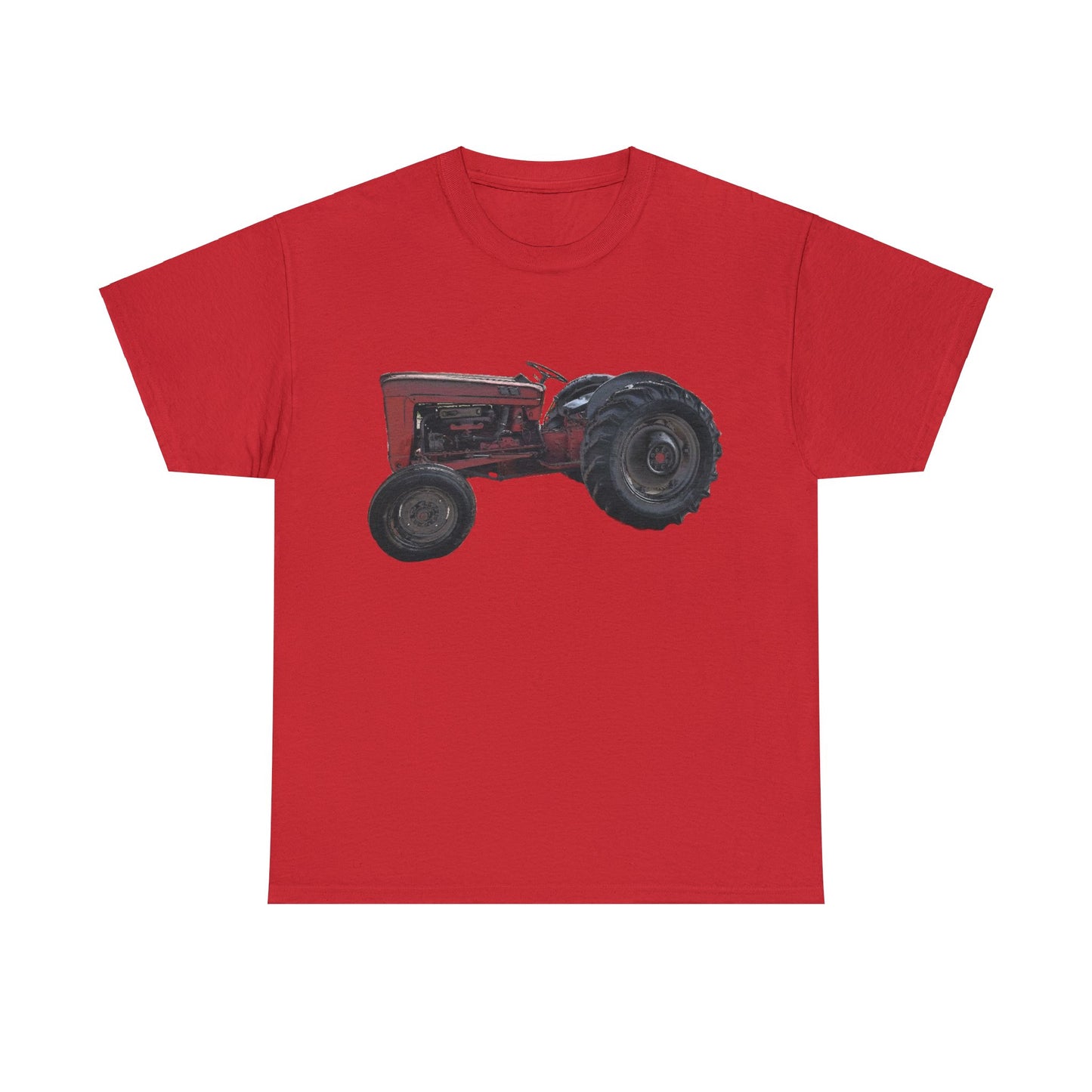 Vintage Retro Farm Tractor Heavy Cotton Tee