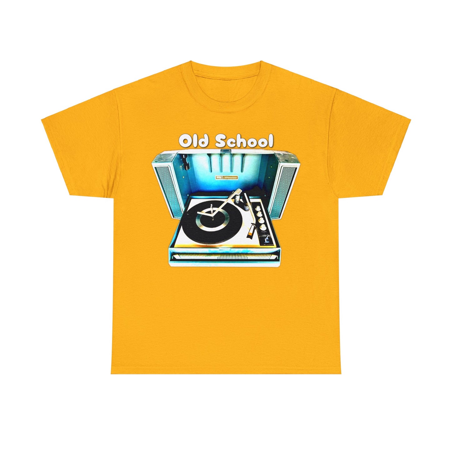 Vintage Record Player, Old School Stereo, Wildcat Portable Record Player Heavy Cotton Tee