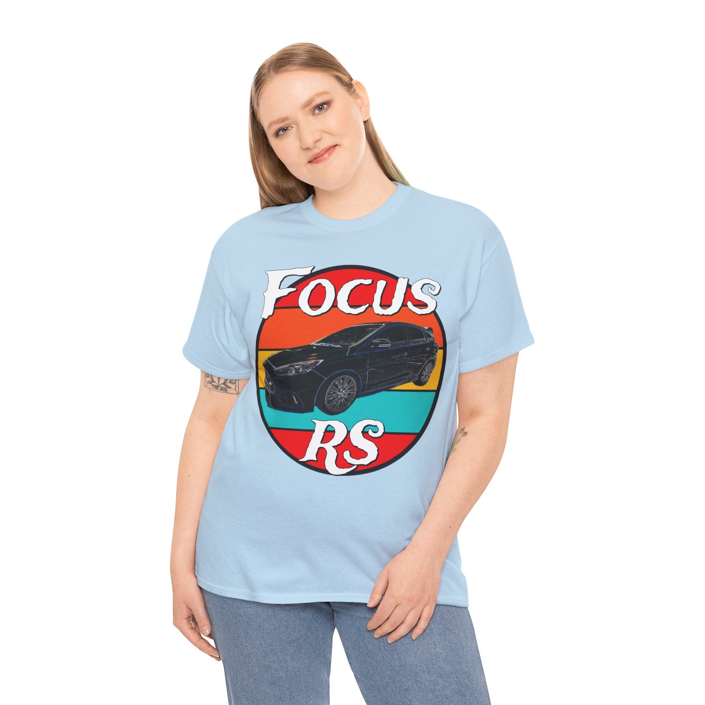 Focus RS Hot Hatch Turbo Charged Hatchback Sports Car Heavy Cotton Tee