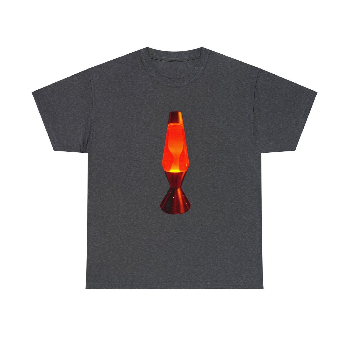 Orange Lava Lamp, Retro Lava Lamp, 1970s lighting Heavy Cotton Tee