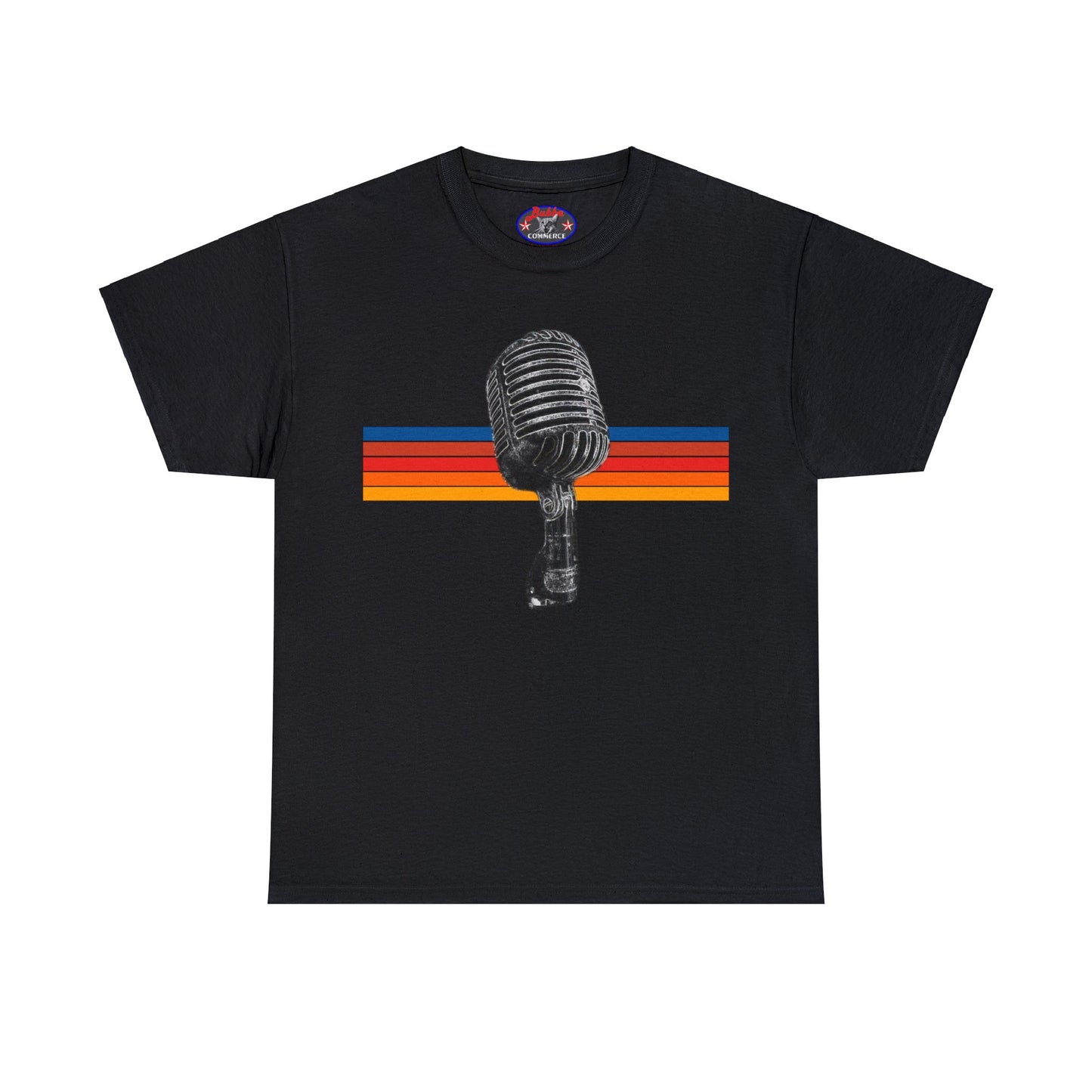Vintage Retro Microphone, Shure 55s, Rock and Roll Microphone, Live Streamer Heavy Cotton Tee