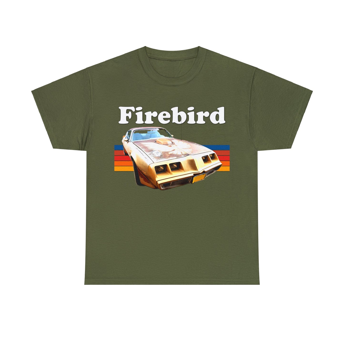 Vintage Firebird Car, Trans Am Car, Retro 1970s Car, Antique Fire Bird Heavy Cotton Tee