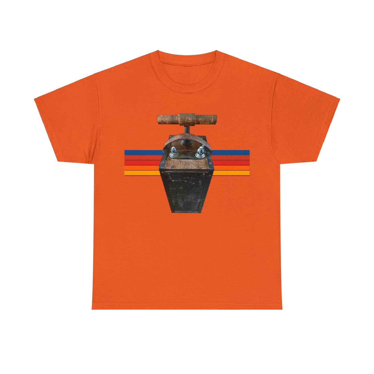 Vintage Mining Plunger Dynamite Detonator, Retro Miners Explosive Device Heavy Cotton Tee