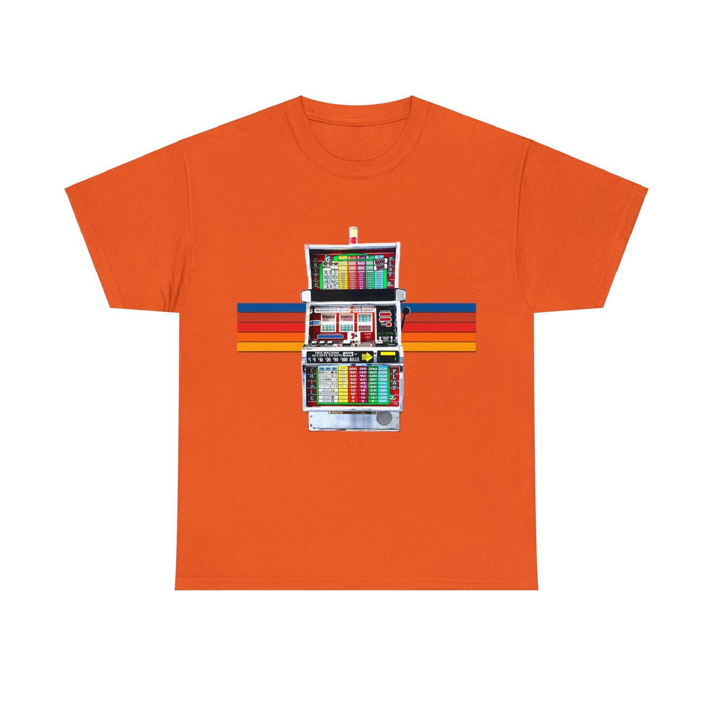 Vintage Slot Machine, Retro Slot Game Machine, Antique Casino Machine Heavy Cotton Tee