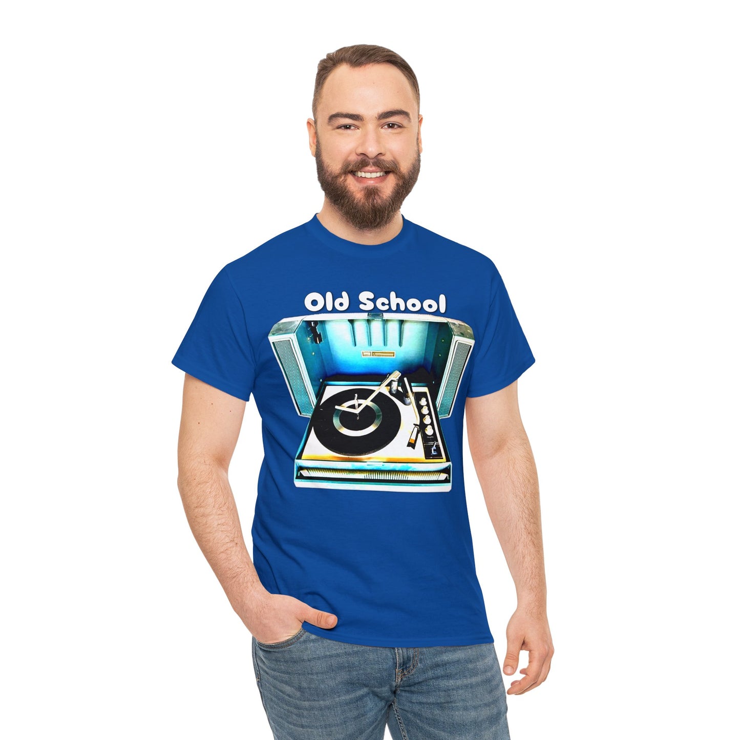 Vintage Record Player, Old School Stereo, Wildcat Portable Record Player Heavy Cotton Tee